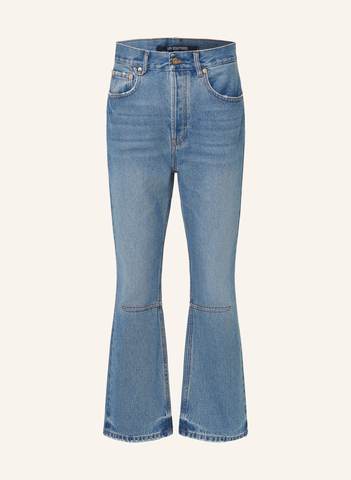 JACQUEMUS 7/8 jeans LE DE-NÎMES COURT JEANS, Color: 33C BLUE/TABAC 2 (Image 1)