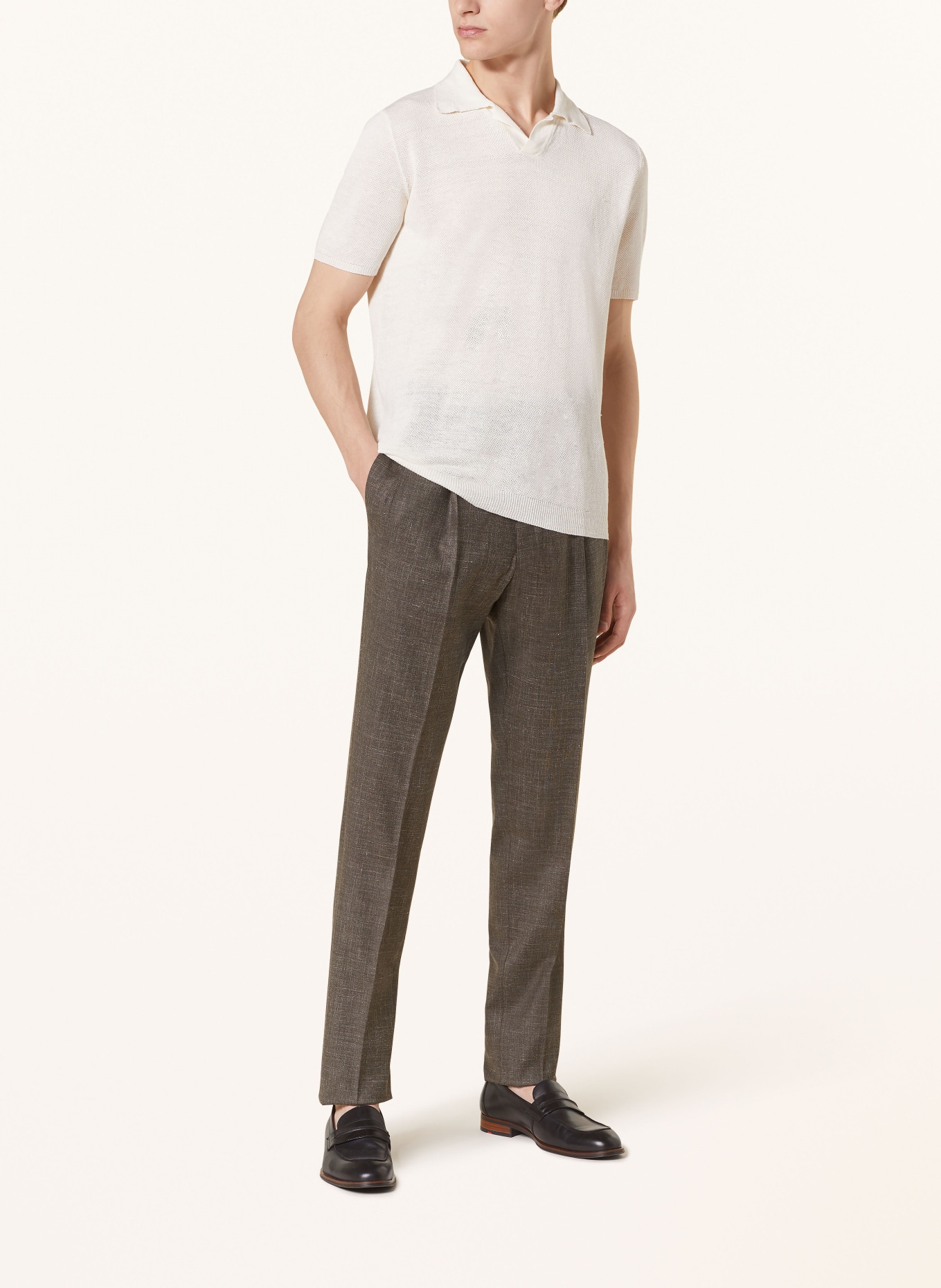 PT TORINO Chinos extra slim fit, Color: GRAY/ DARK BROWN (Image 2)