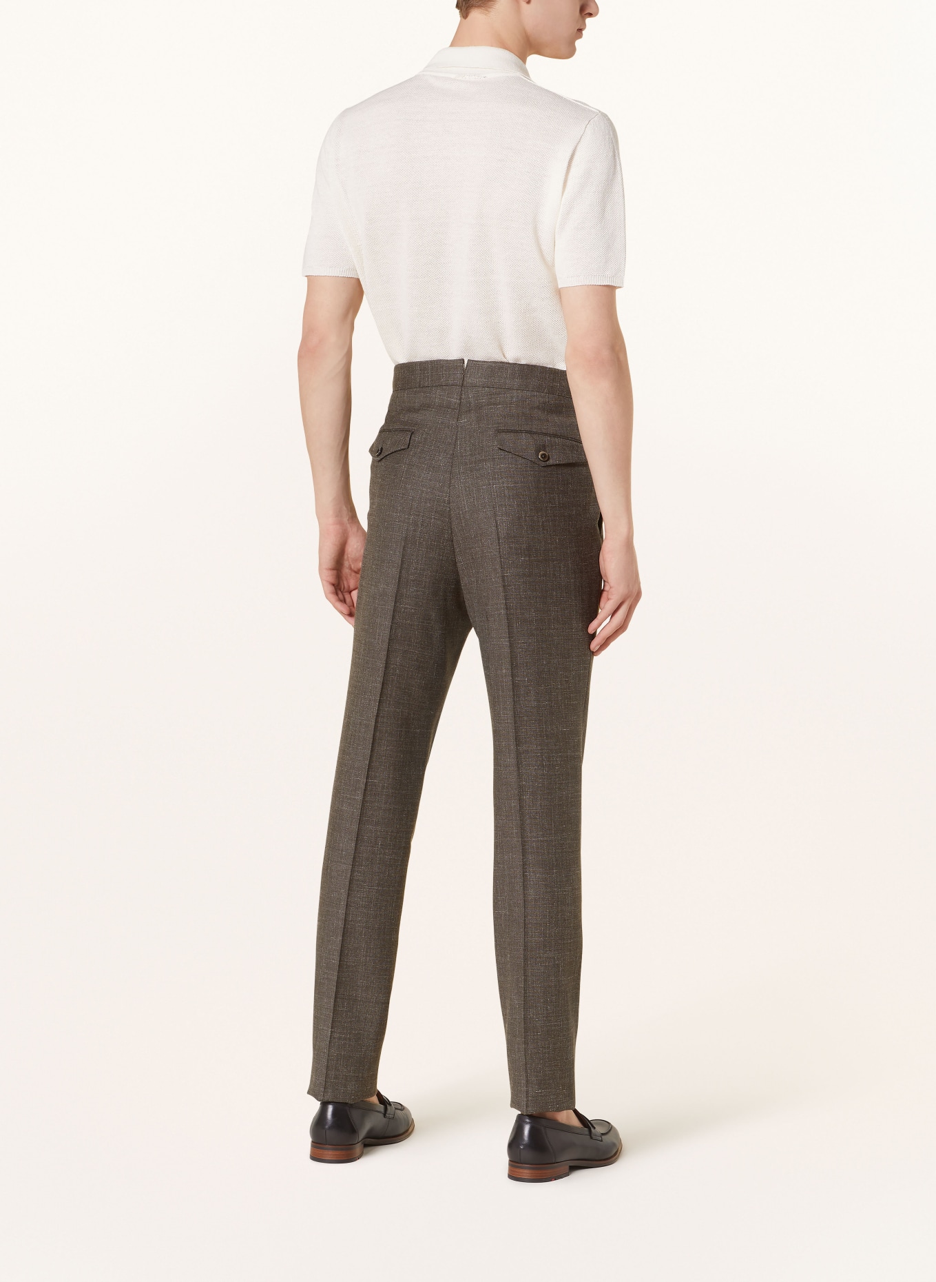 PT TORINO Chinos extra slim fit, Color: GRAY/ DARK BROWN (Image 3)