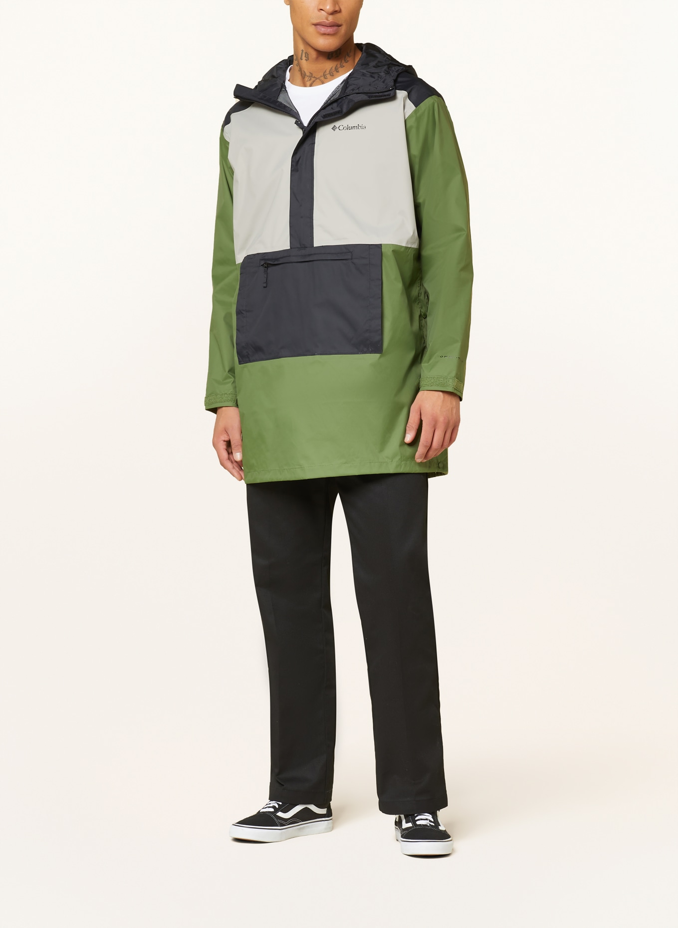 Columbia Anorak jacket TEN FALLS™, Color: DARK GREEN/ BLACK/ GRAY (Image 2)