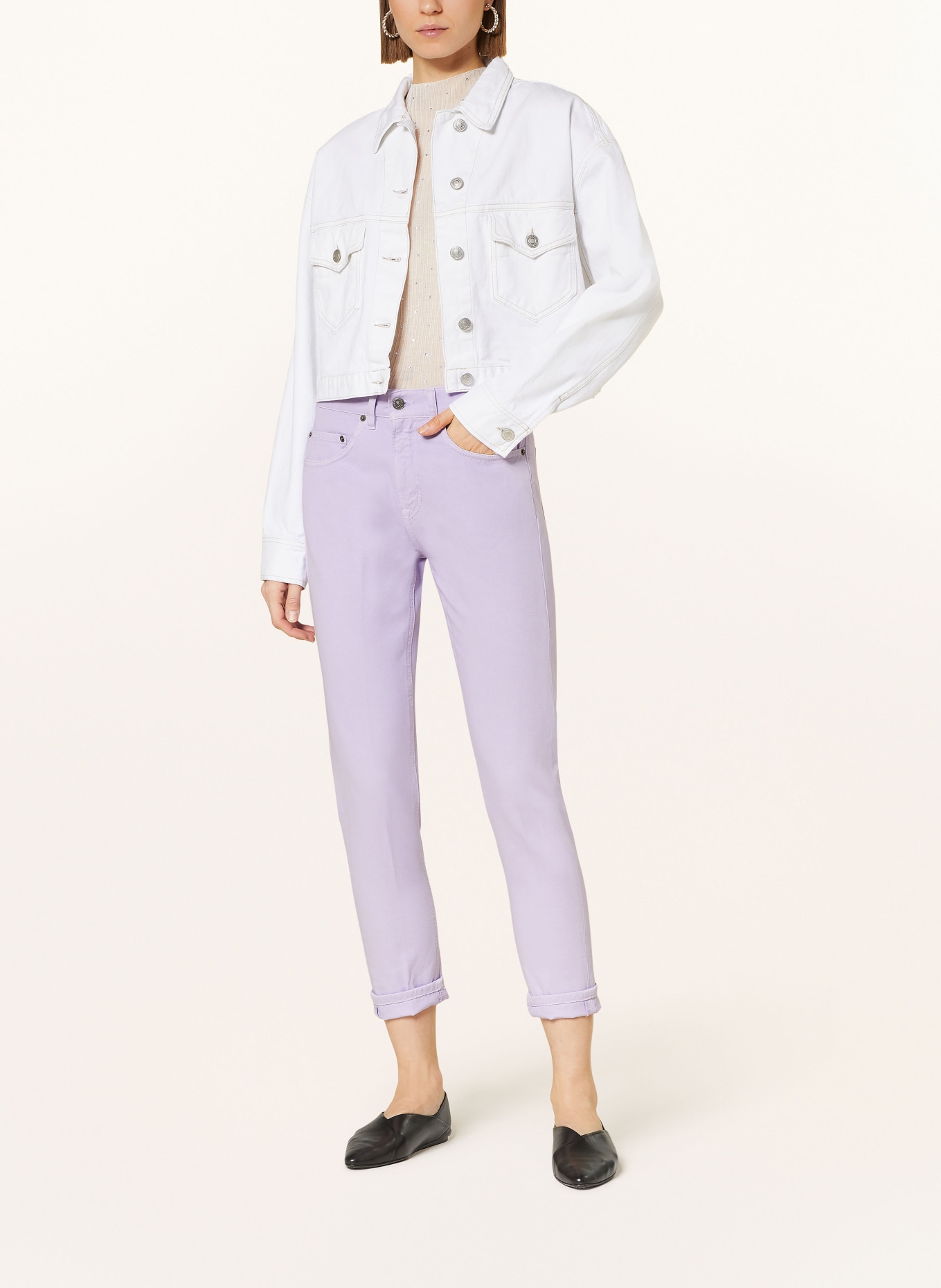 Dondup Trousers MILA, Color: LIGHT PURPLE (Image 2)