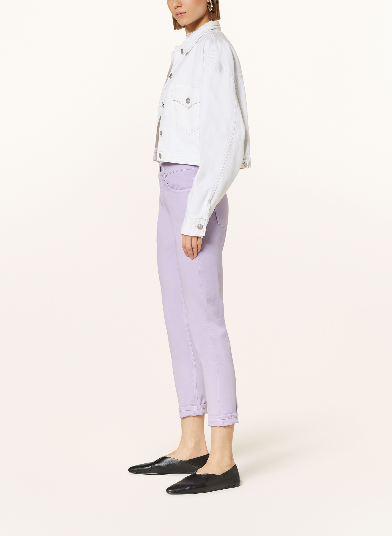 Dondup Trousers MILA, Color: LIGHT PURPLE (Image 4)