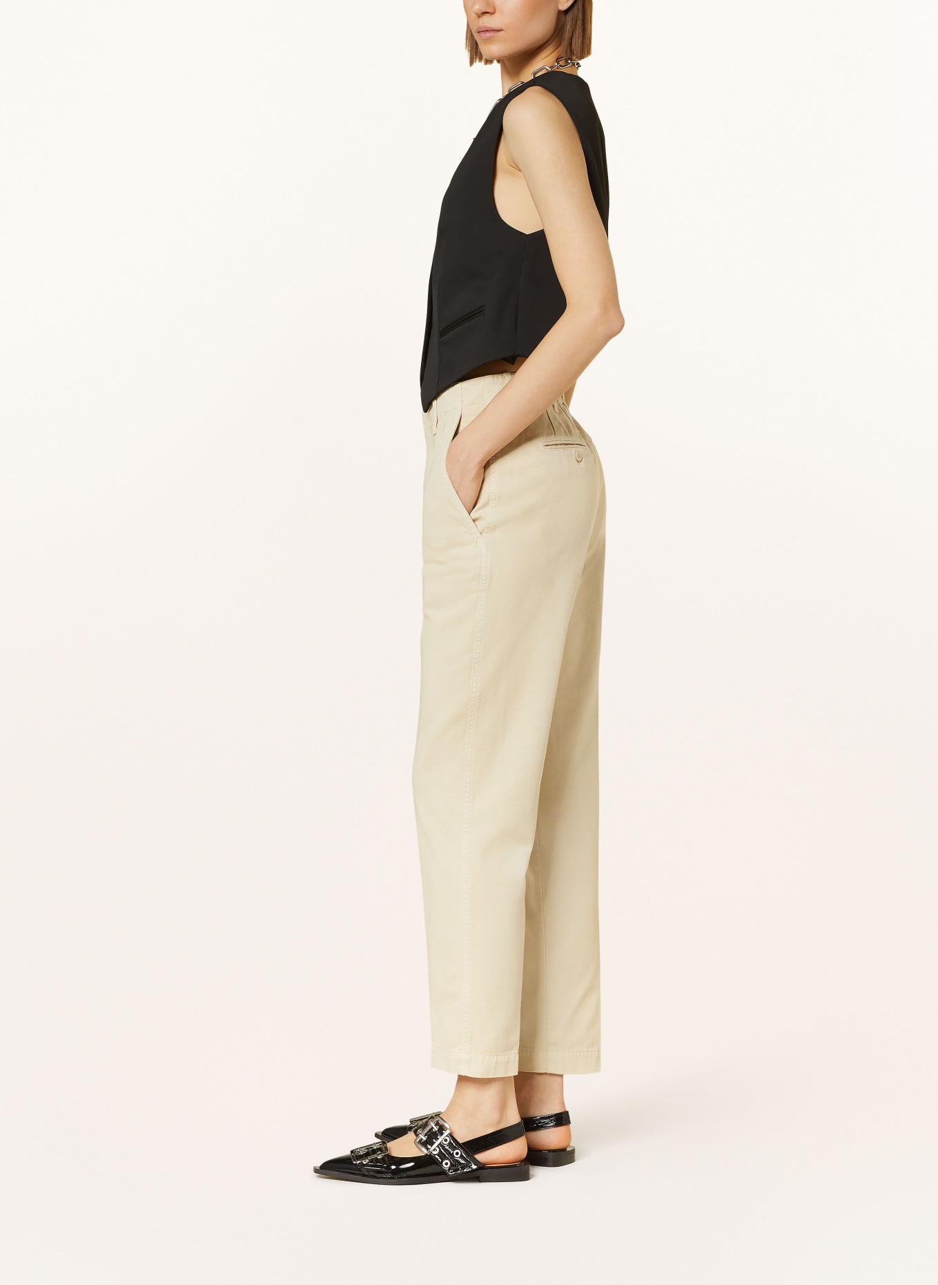 Dondup Trousers JANIS, Color: 042 ecru sand (Image 4)