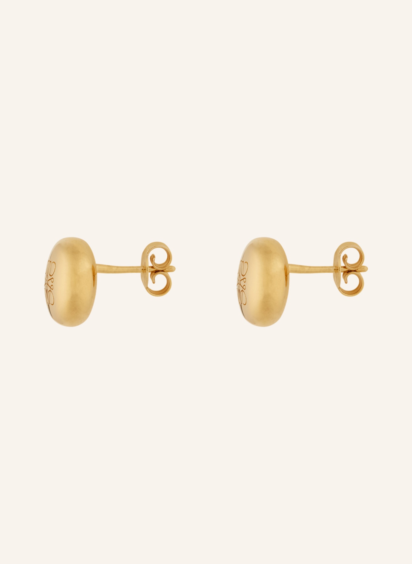 LOEWE Earrings ANAGRAM PEBBLE, Color: GOLD (Image 2)