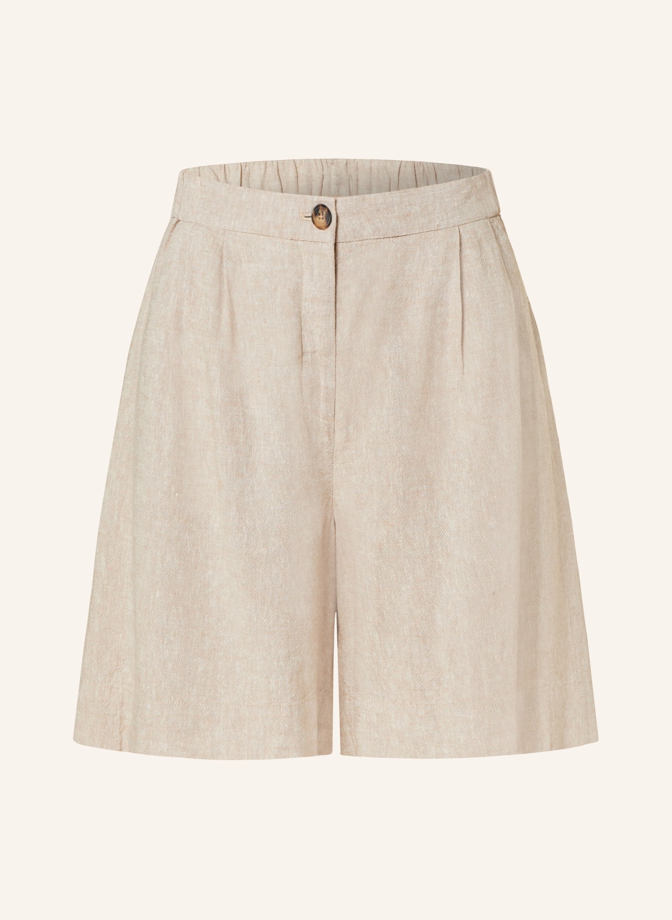 MSCH COPENHAGEN Shorts MSCHJOVENE GINIA with linen, Color: BEIGE (Image 1)