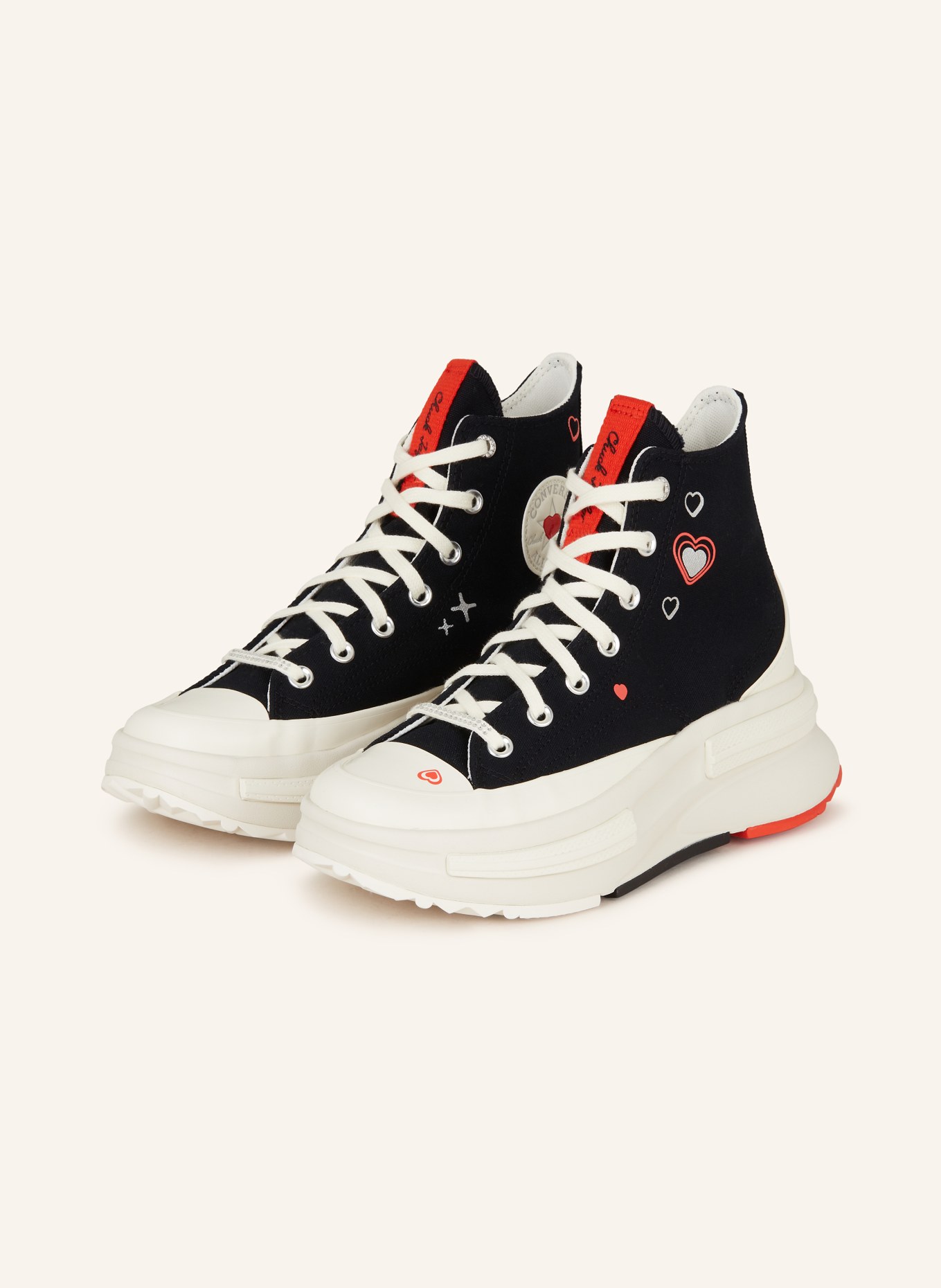 CONVERSE High-top sneakers RUN STAR LEGACY, Color: BLACK/ ECRU/ RED (Image 1)