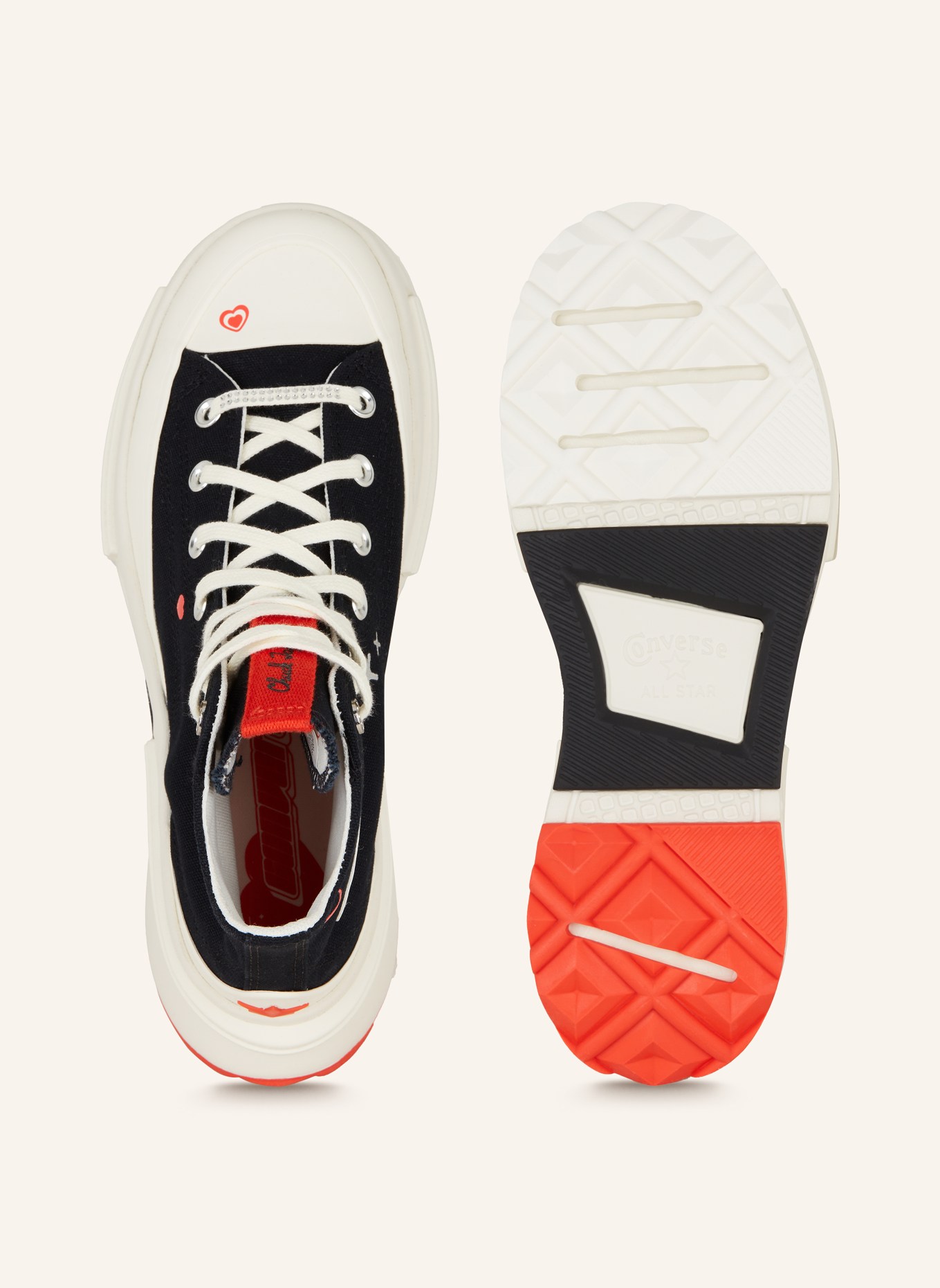 CONVERSE High-top sneakers RUN STAR LEGACY, Color: BLACK/ ECRU/ RED (Image 5)