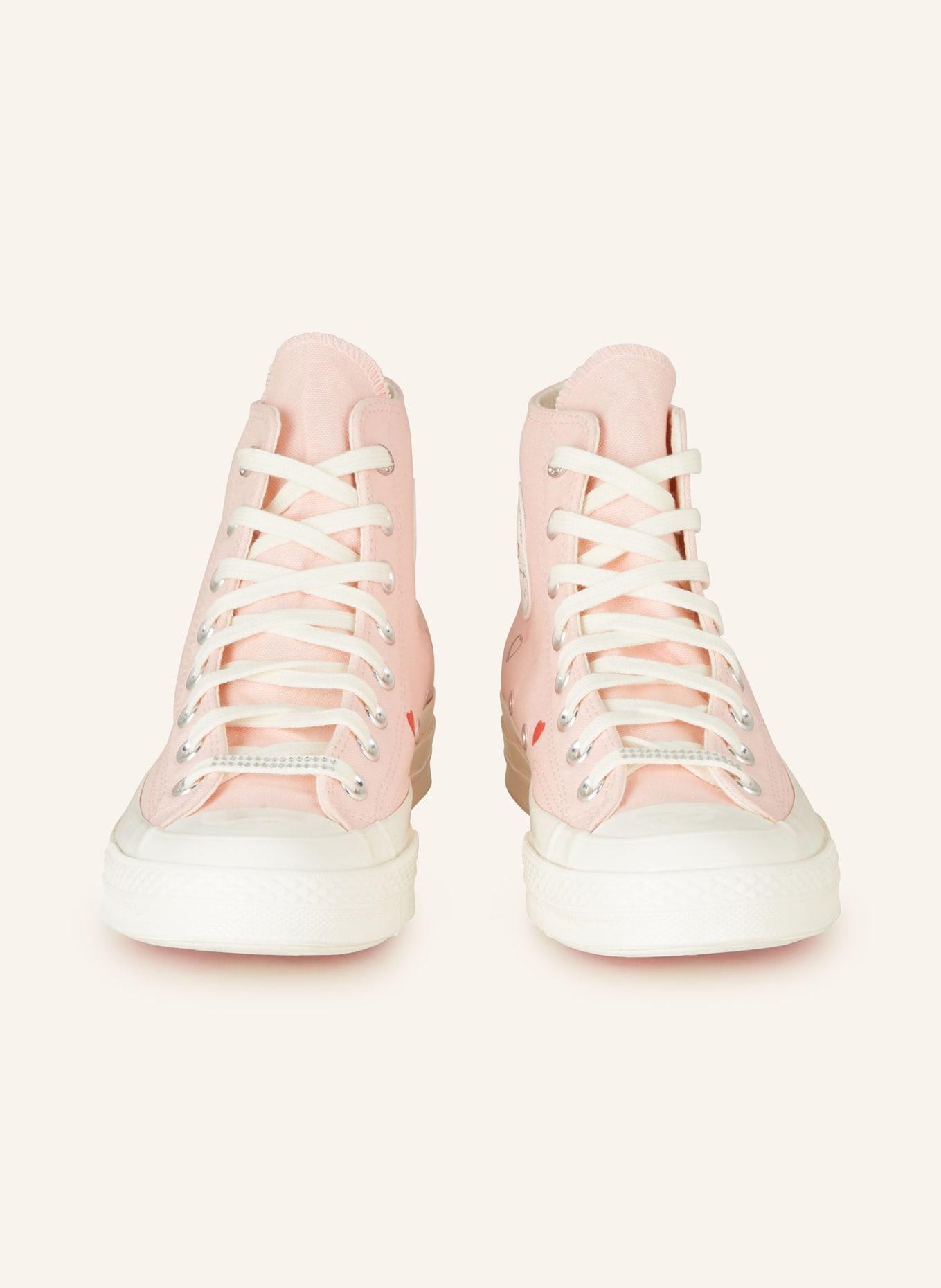 CONVERSE High-top sneakers CHUCK 70 with decorative gems, Color: LIGHT PINK/ RED/ CREAM (Image 3)