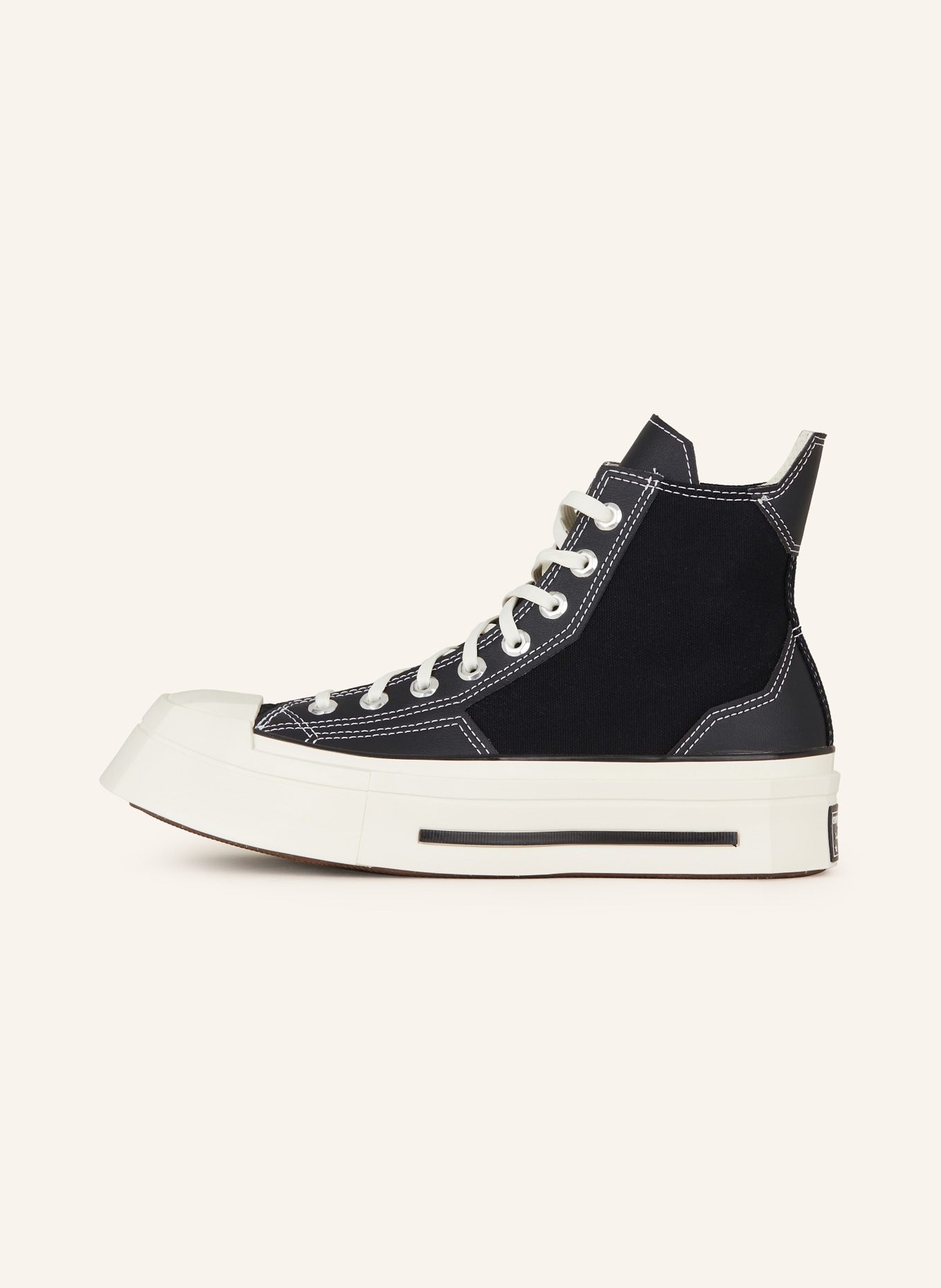 CONVERSE High-top sneakers CHUCK 70 DE LUXE SQUARED, Color: BLACK/ WHITE (Image 4)