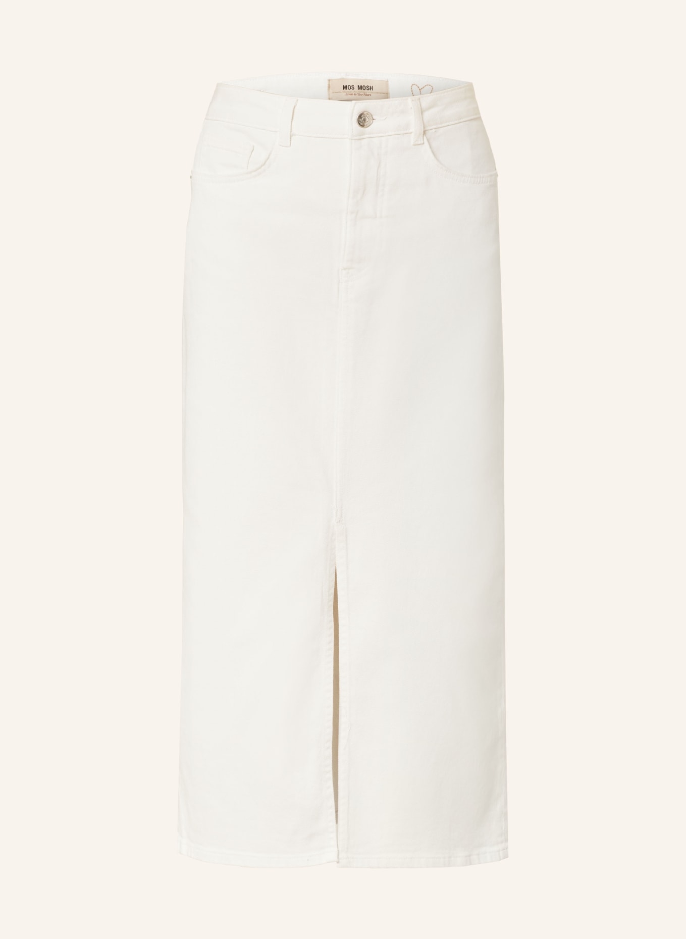 MOS MOSH Spódnica jeansowa MMMELLA, Kolor: KREMOWY (Obrazek 1)