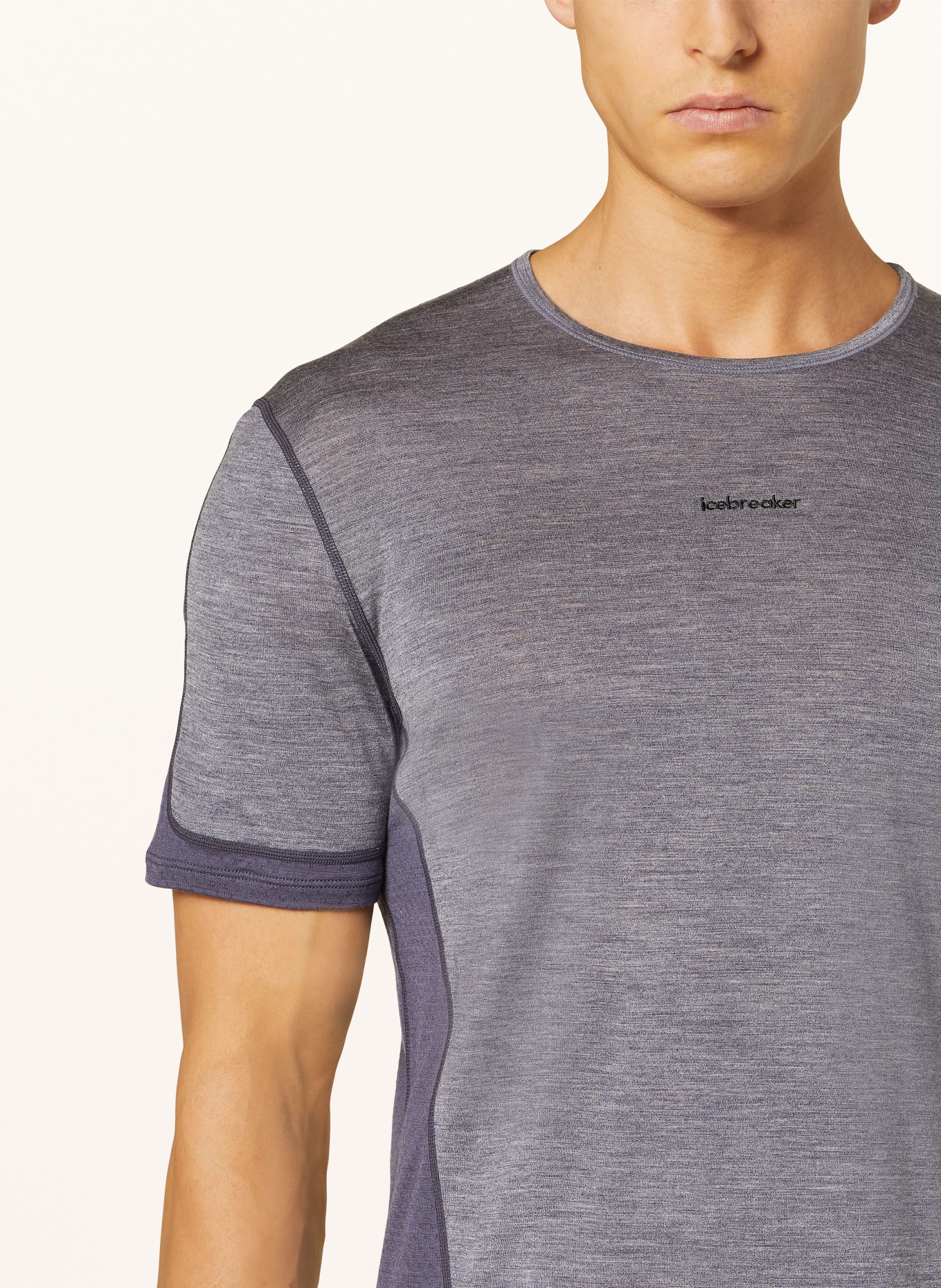 icebreaker T-shirt 125 ZONEKNIT™ ENERGY WIND, Color: BLUE GRAY (Image 4)