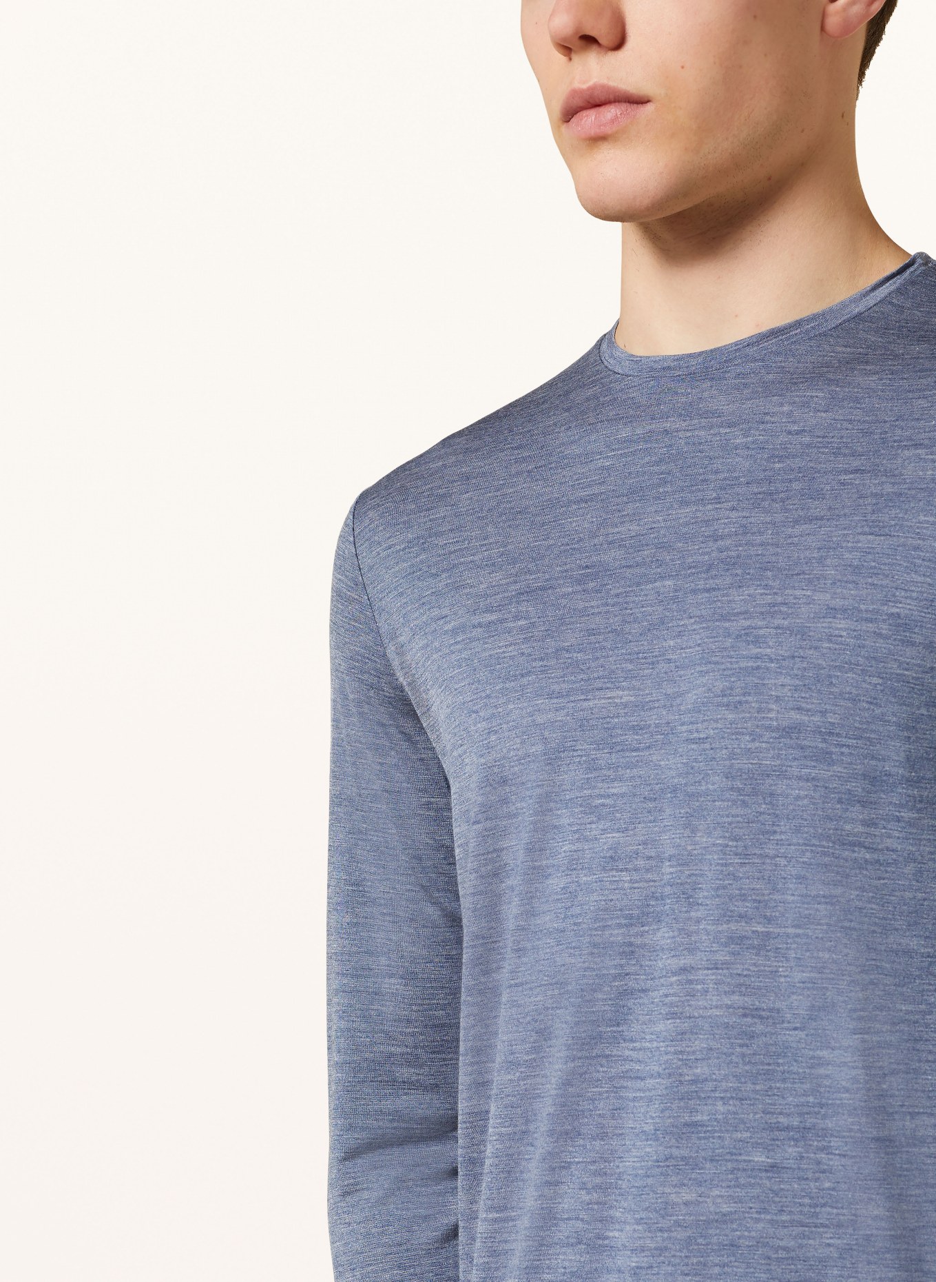 icebreaker Long sleeve shirt S125 COOL-LITE™ SPHERE III with merino wool, Color: BLUE (Image 4)