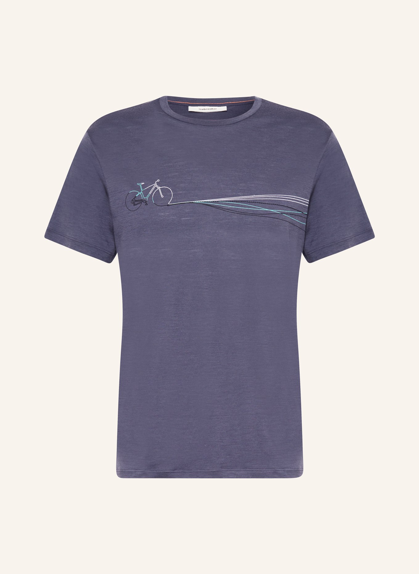 icebreaker T-shirt MERINO 150 TECH LITE III in merino wool, Color: DARK GRAY (Image 1)