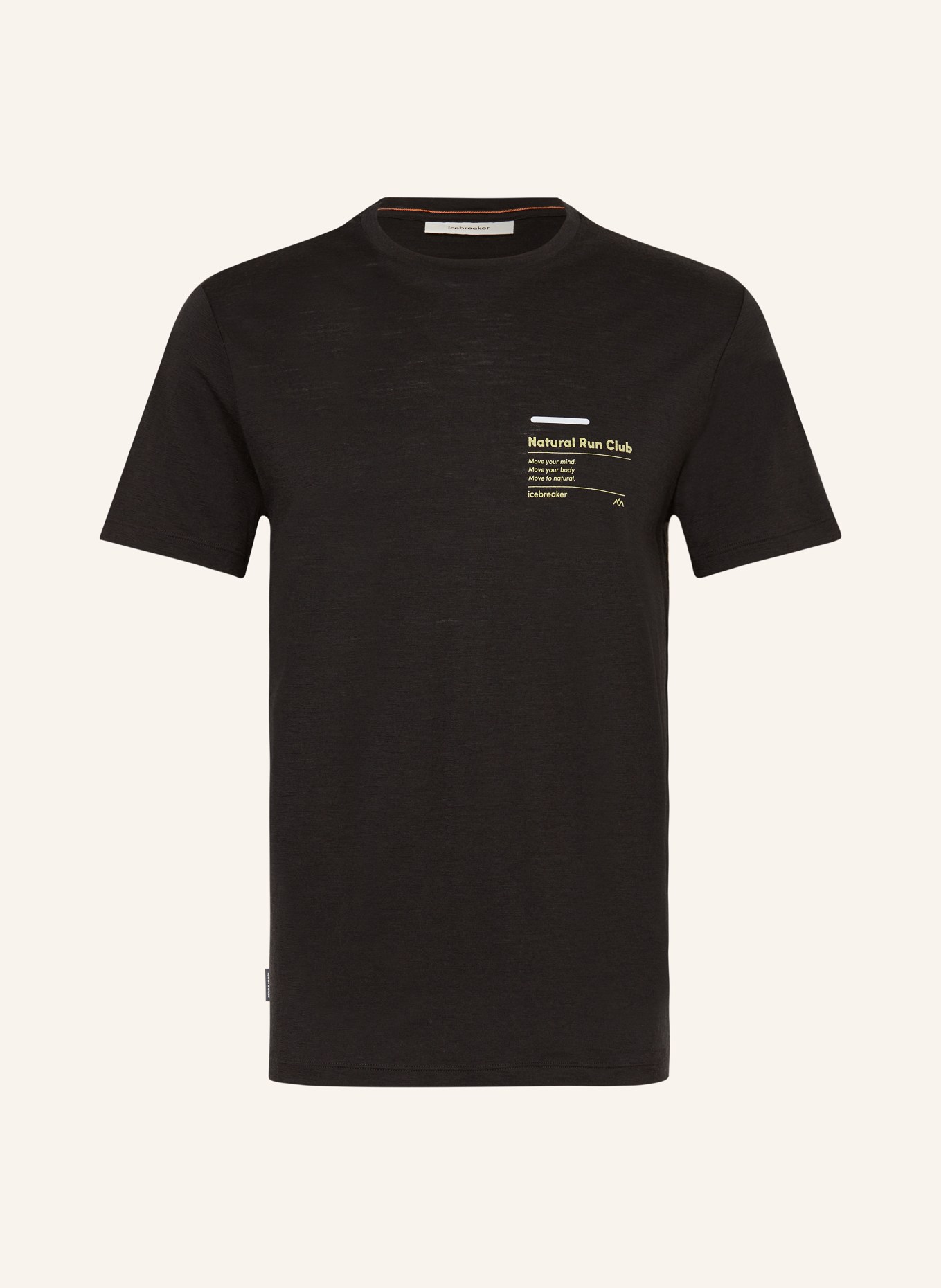 icebreaker T-shirt 150 TECH LITE III z wełny merino, Kolor: CZARNY (Obrazek 1)