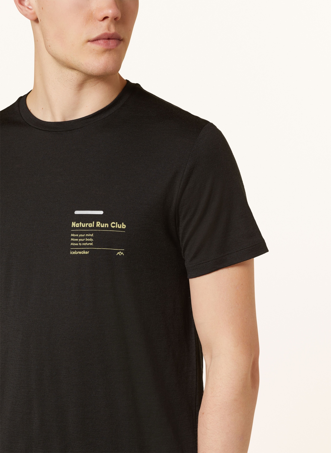 icebreaker T-shirt 150 TECH LITE III z wełny merino, Kolor: CZARNY (Obrazek 4)