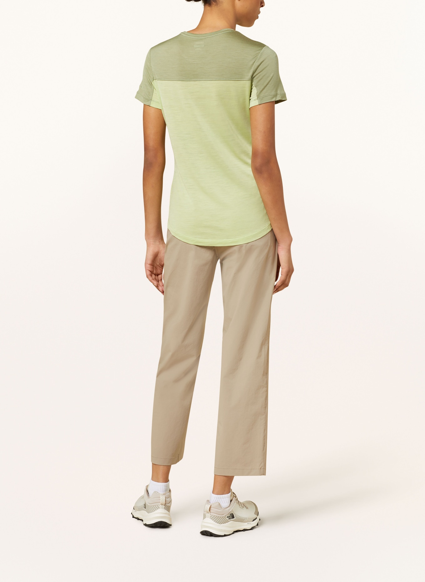 icebreaker T-shirt MERINO COOL-LITE™ SPHERE III z dodatkiem wełny merino, Kolor: JASNOZIELONY/ CIEMNOZIELONY (Obrazek 3)