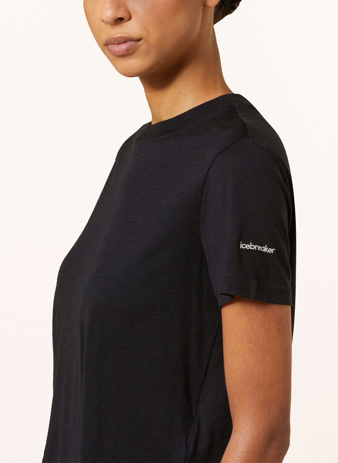 icebreaker T-shirt MERINO 150 TECH LITE III, Color: BLACK (Image 4)