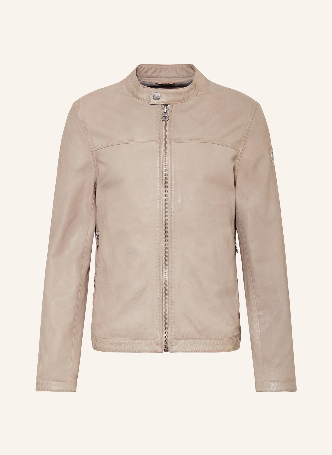 gipsy Leather jacket GMHIET, Color: BEIGE (Image 1)