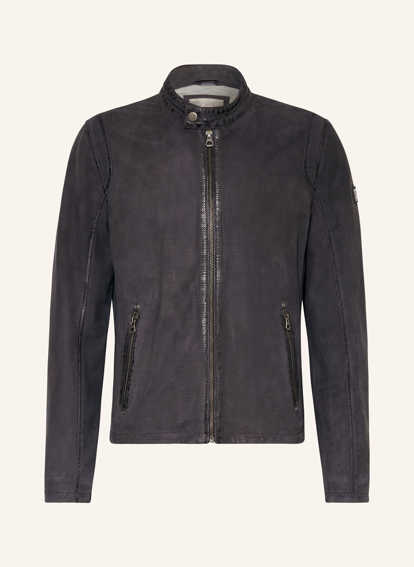 gipsy Leather jacket GMBLAKE, Color: DARK BLUE (Image 1)