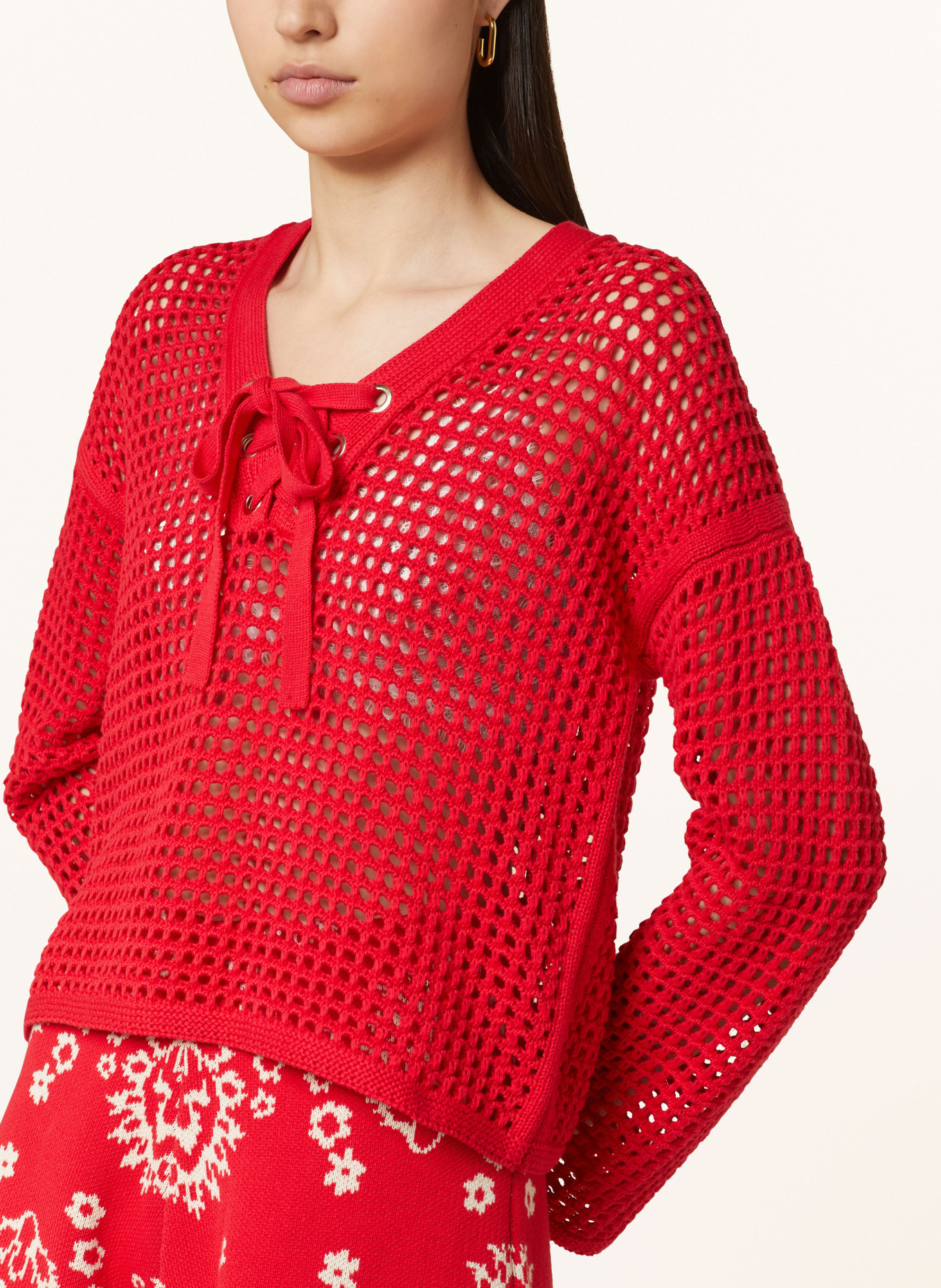 LIU JO Sweater, Color: 81761 Cherry red (Image 4)