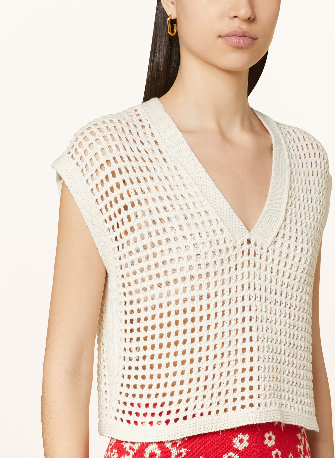 LIU JO Sweater vest, Color: ECRU (Image 4)