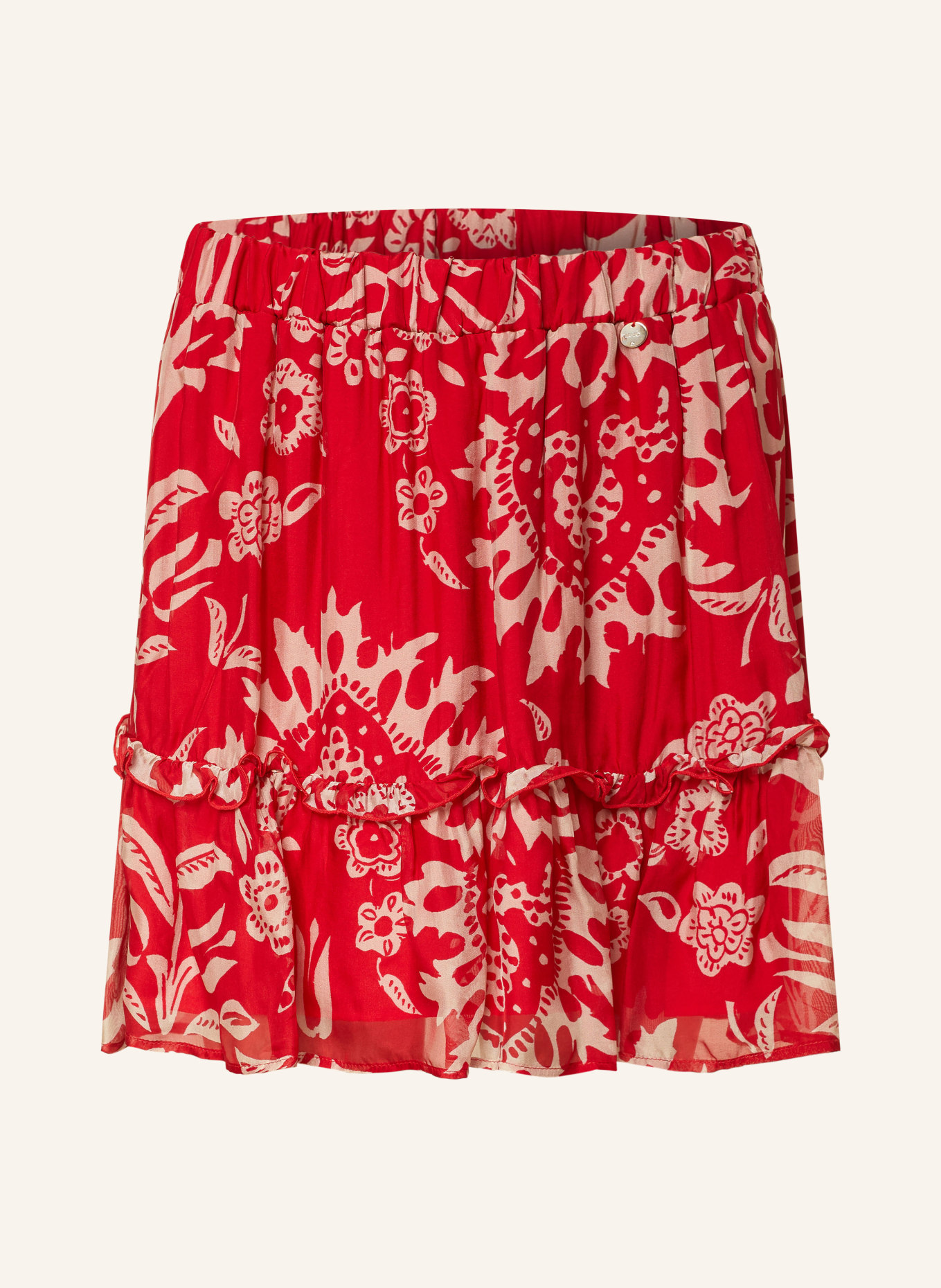LIU JO Skirt, Color: RED/ NUDE (Image 1)