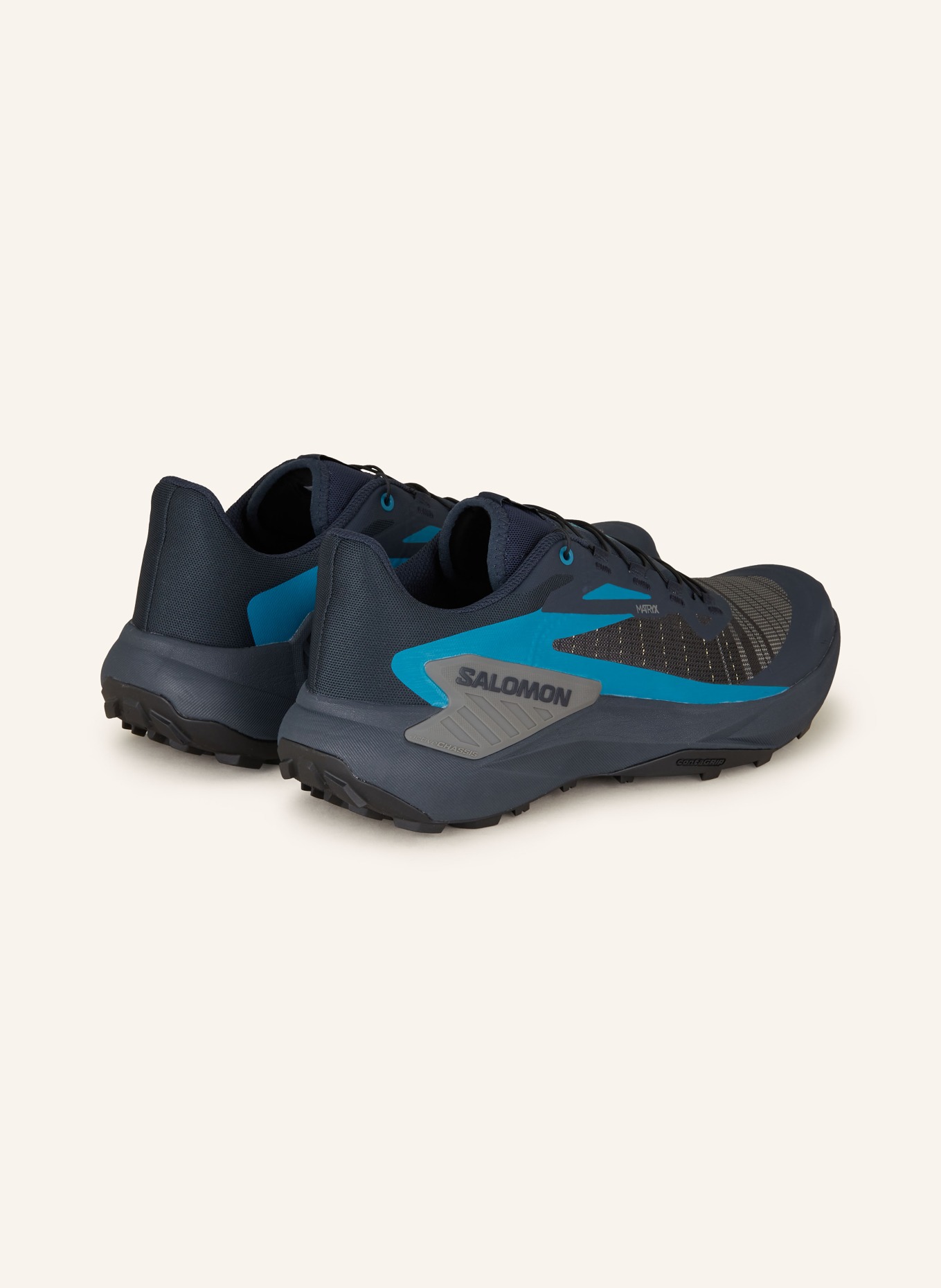 SALOMON Trail running shoes GENESIS, Color: BLACK/ TEAL (Image 2)