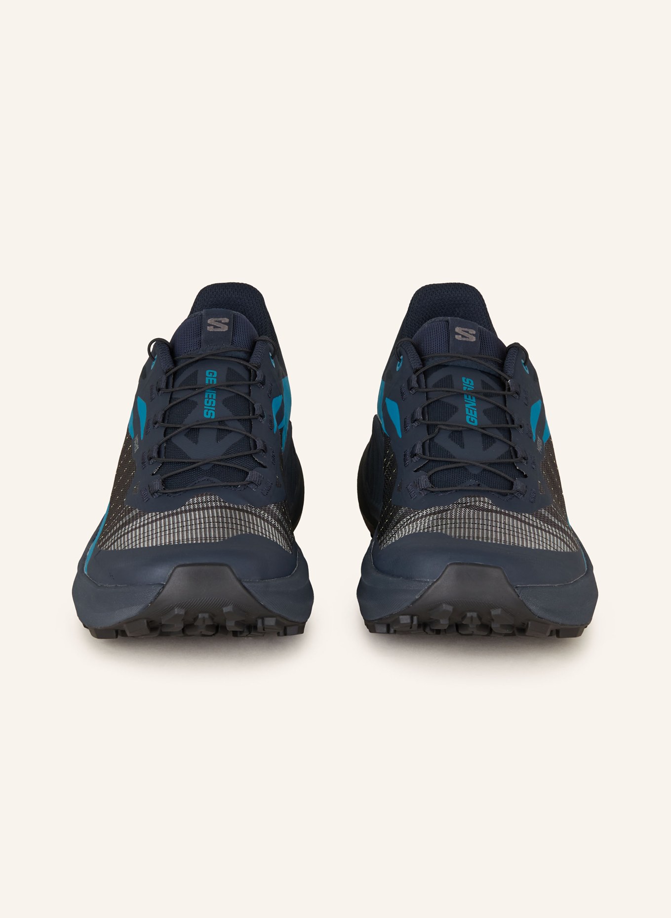 SALOMON Trail running shoes GENESIS, Color: BLACK/ TEAL (Image 3)