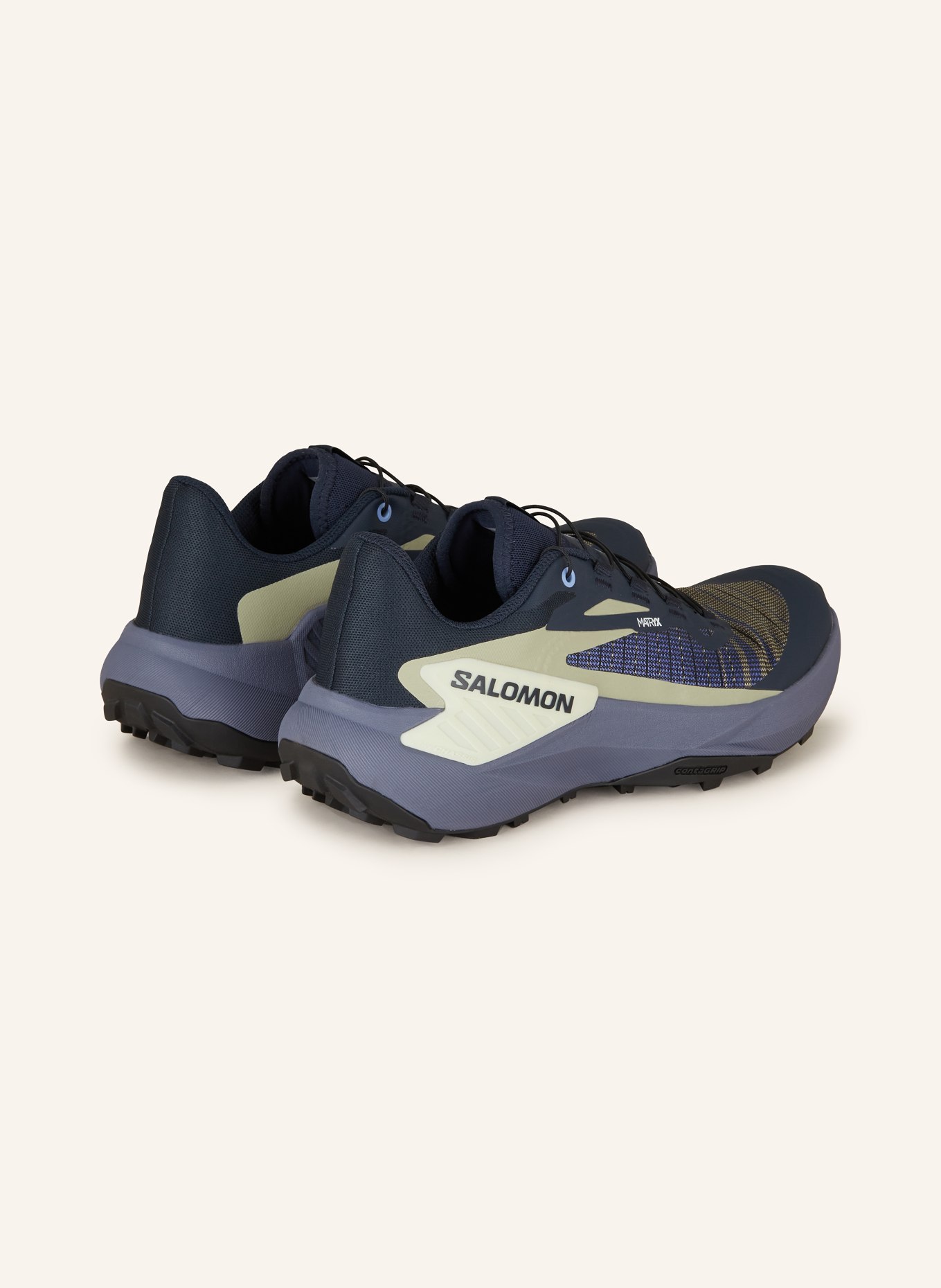 SALOMON Trail running shoes GENESIS, Color: BLUE/ BLACK/ KHAKI (Image 2)
