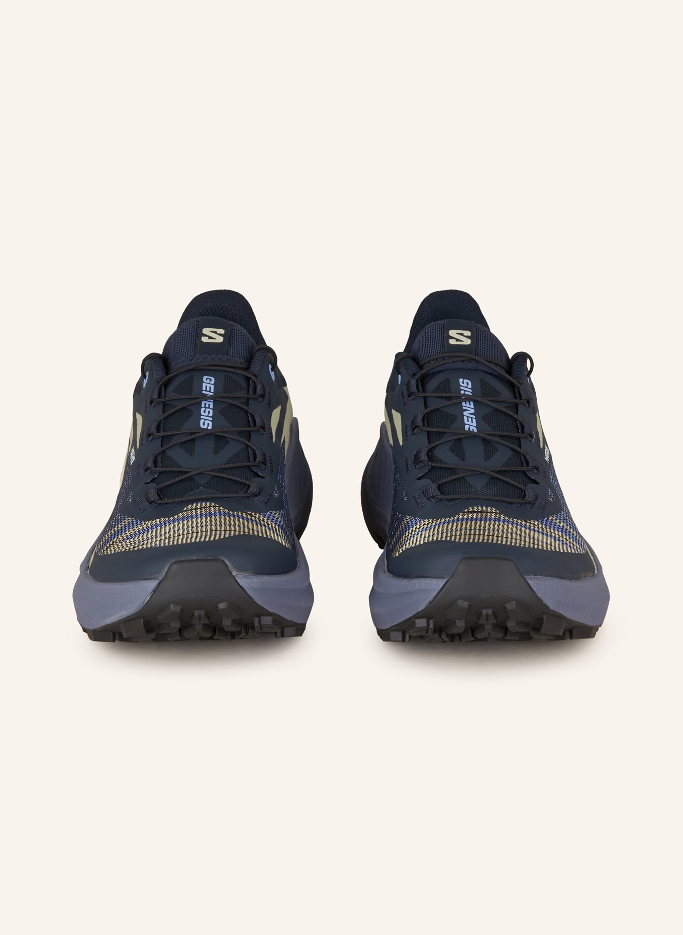 SALOMON Trail running shoes GENESIS, Color: BLUE/ BLACK/ KHAKI (Image 3)
