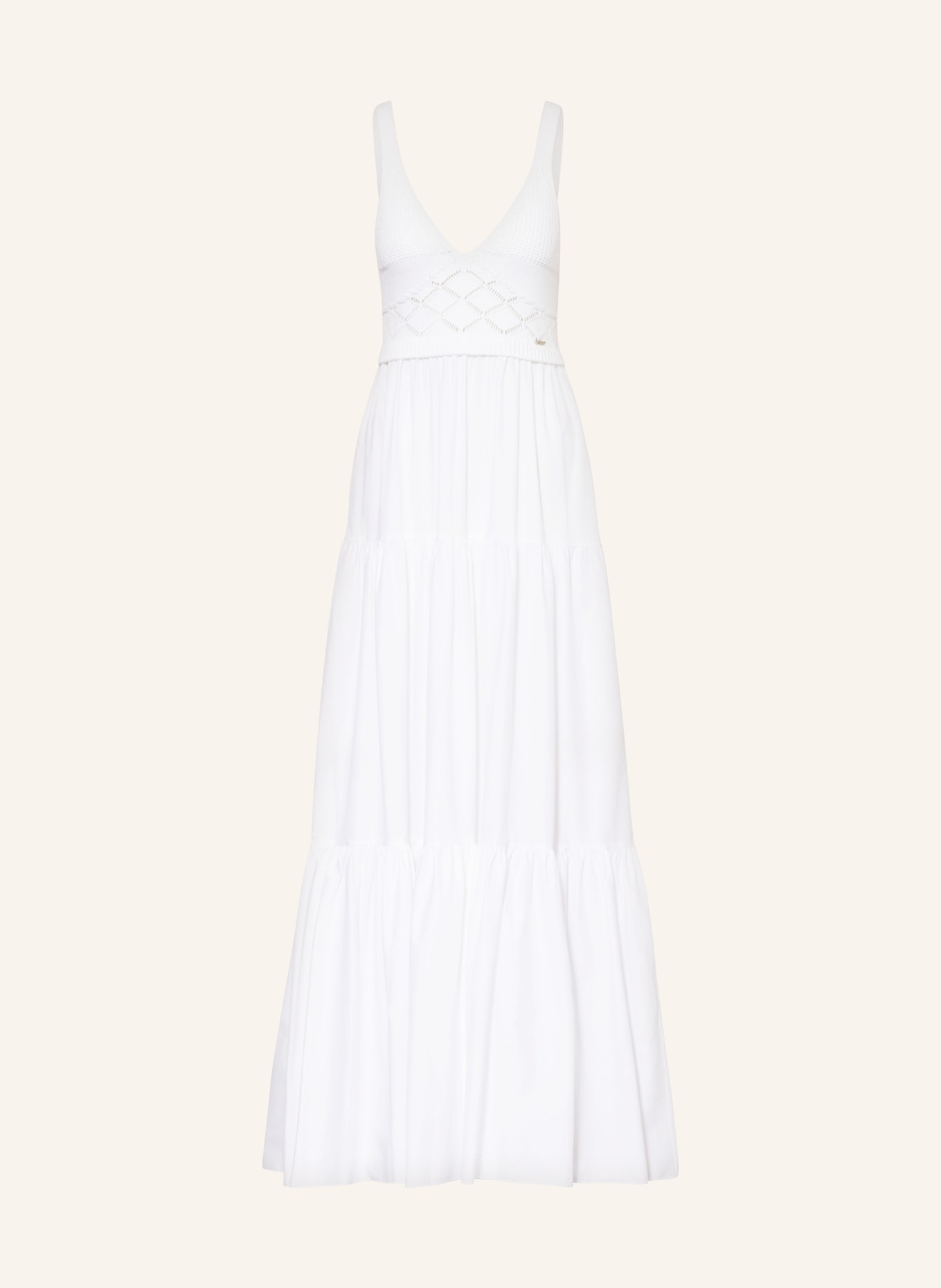 LIU JO Dress in mixed materials, Color: WHITE (Image 1)