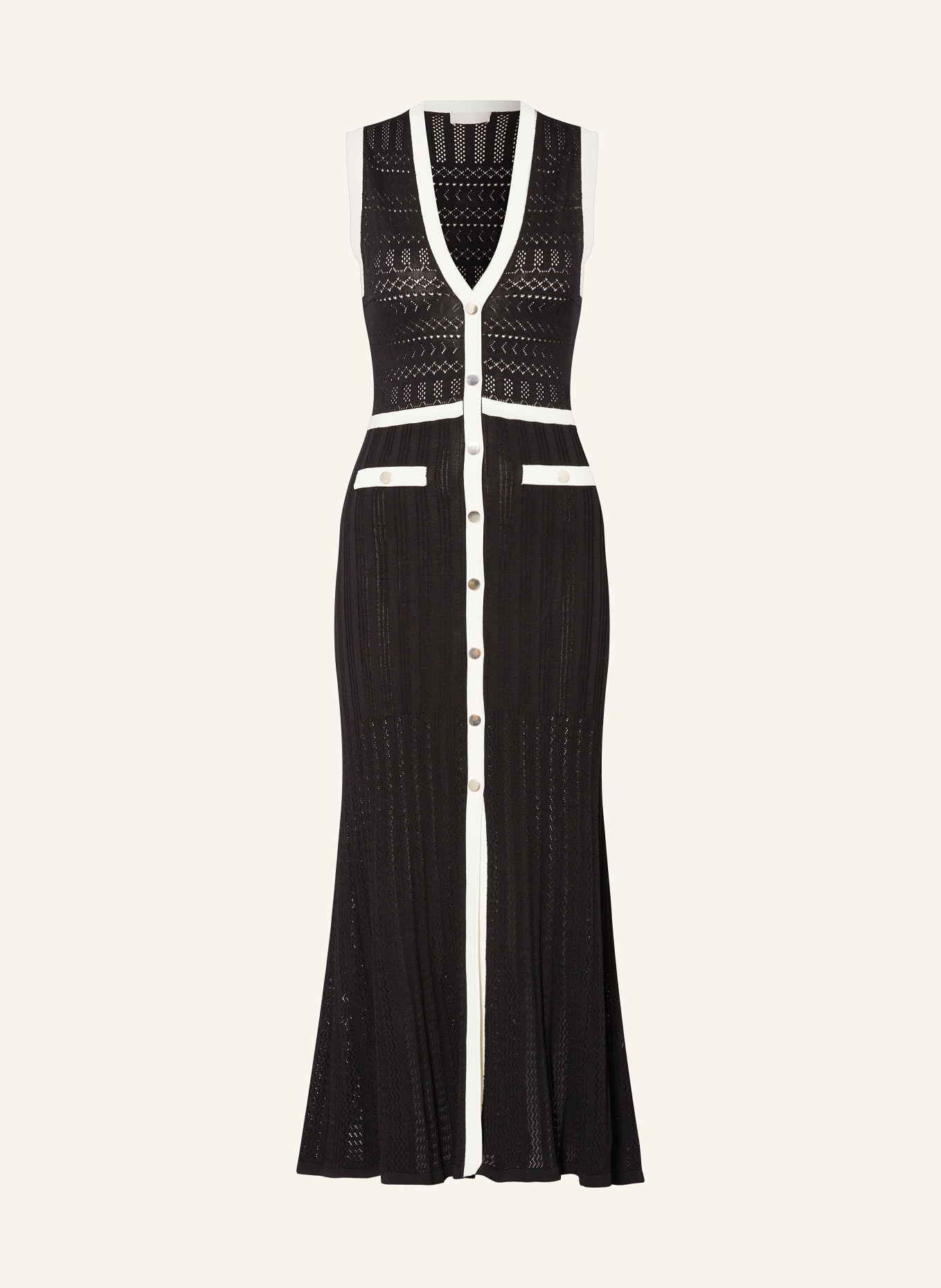 LIU JO Knit dress, Color: BLACK/ WHITE (Image 1)