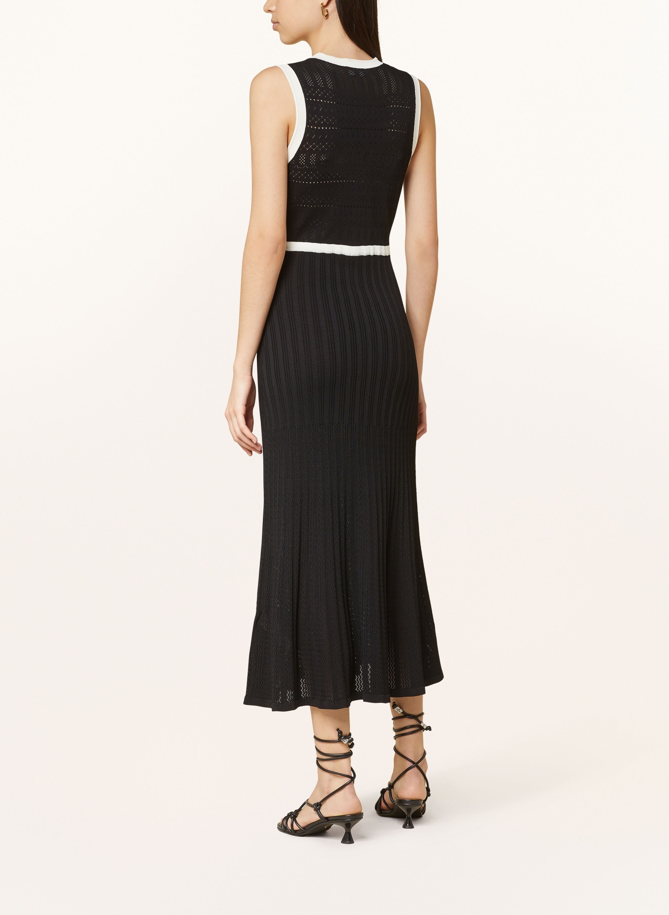 LIU JO Knit dress, Color: BLACK/ WHITE (Image 3)