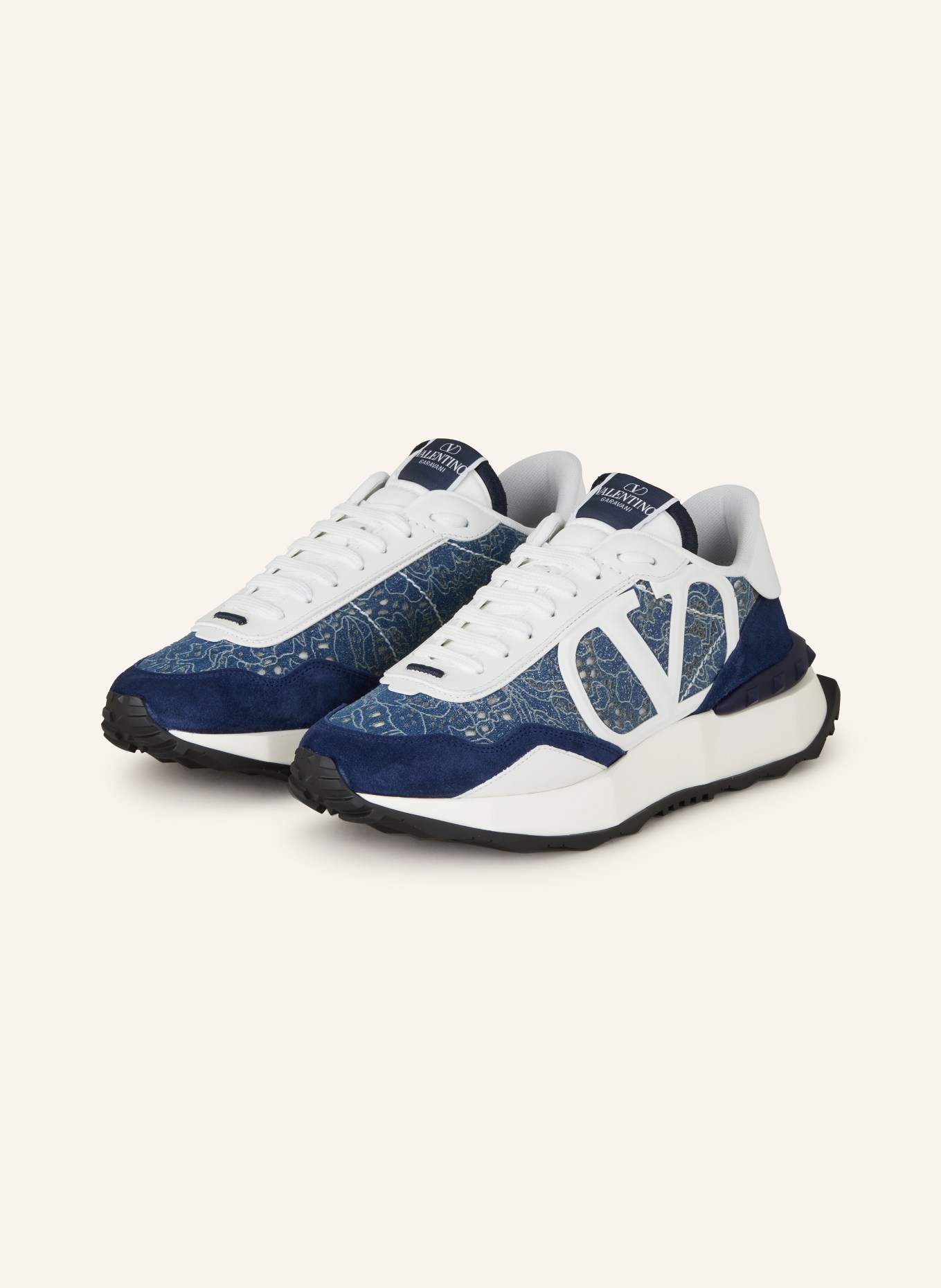 VALENTINO GARAVANI Sneakers LACERUNNER, Color: BLUE/ DARK BLUE/ WHITE (Image 1)