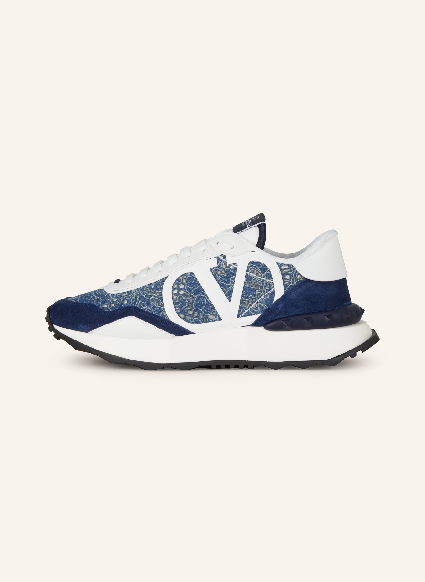 VALENTINO GARAVANI Sneakers LACERUNNER, Color: BLUE/ DARK BLUE/ WHITE (Image 4)
