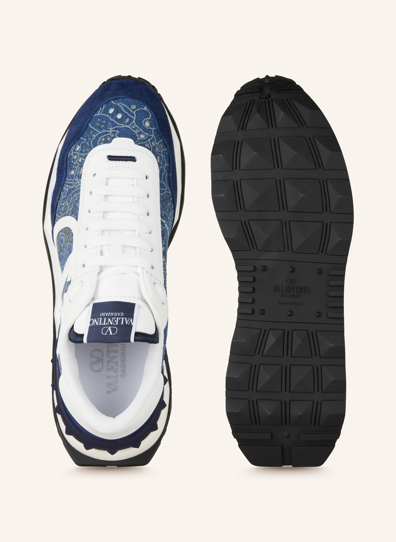 VALENTINO GARAVANI Sneakers LACERUNNER, Color: BLUE/ DARK BLUE/ WHITE (Image 5)