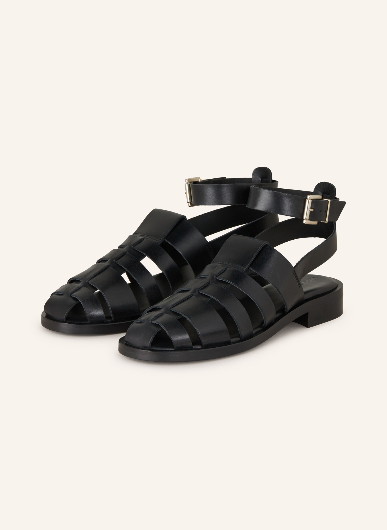 ALOHAS Sandals PERRY with cut-outs, Color: BLACK (Image 1)
