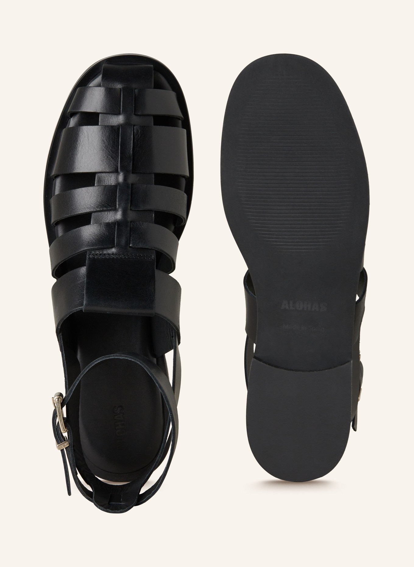 ALOHAS Sandals PERRY with cut-outs, Color: BLACK (Image 5)