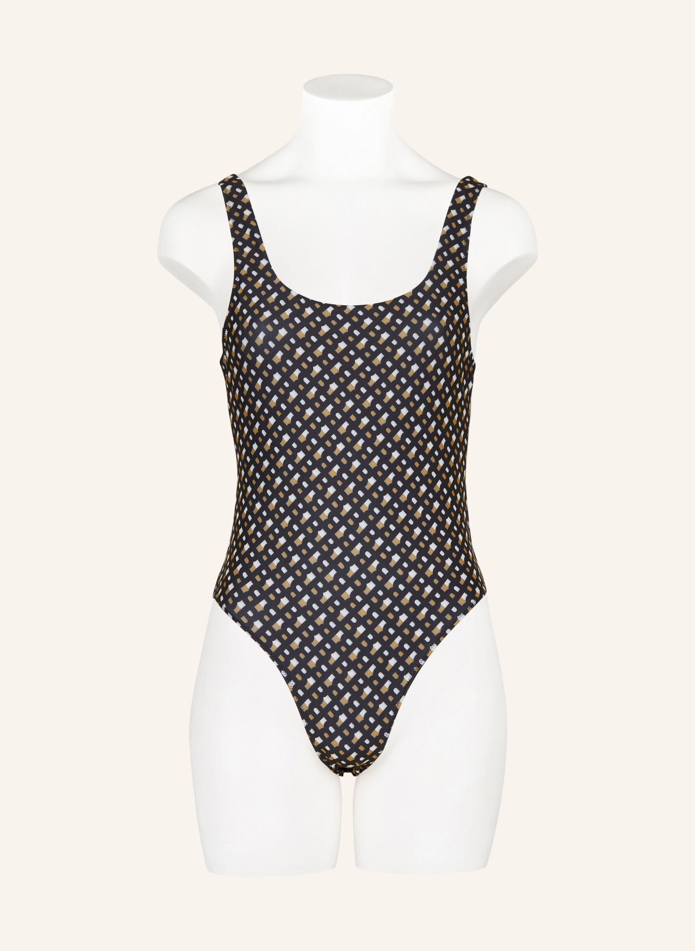 BOSS Swimsuit MIMI, Color: BLACK/ BEIGE/ WHITE (Image 2)