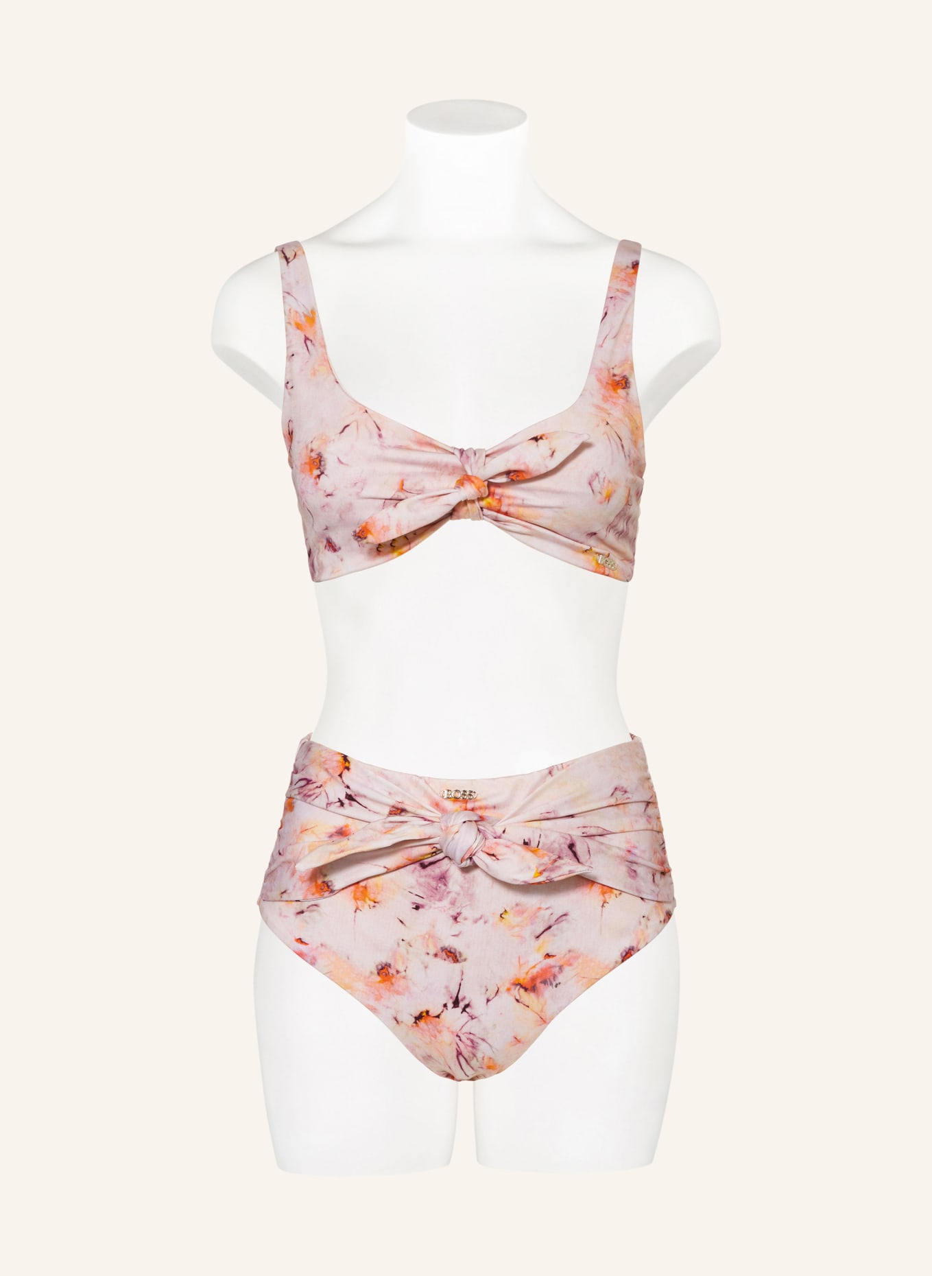 BOSS High waist bikini bottoms BLAIR, Color: ROSE/ FUCHSIA/ ORANGE (Image 2)