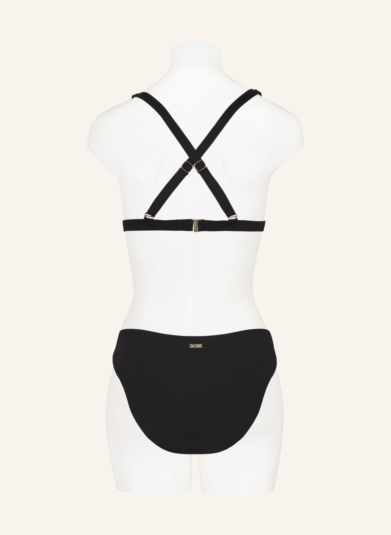 BOSS Triangle bikini top BIANCA, Color: BLACK (Image 4)