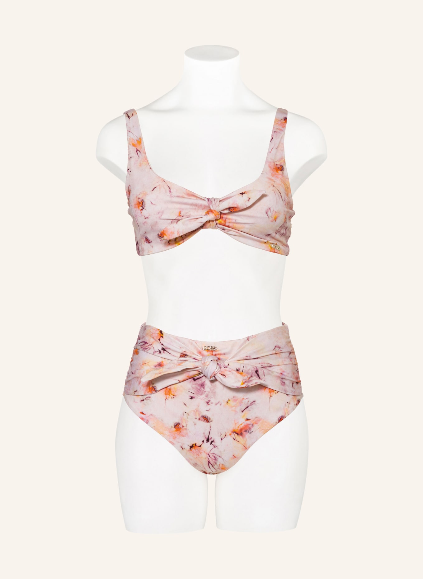 BOSS Bralette bikini top BLAIR, Color: ROSE/ FUCHSIA/ ORANGE (Image 2)