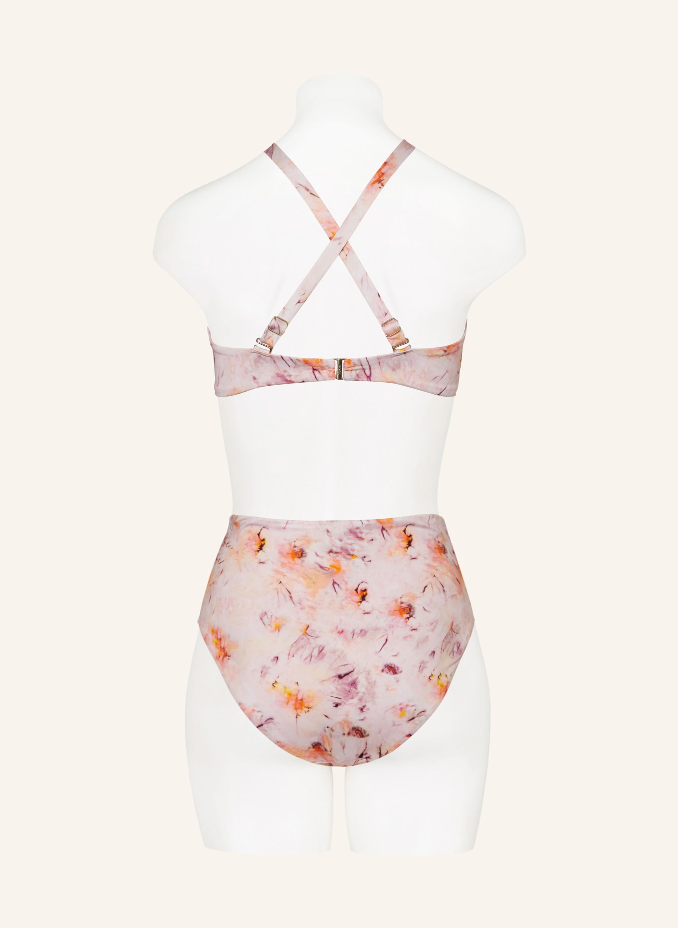 BOSS Bralette bikini top BLAIR, Color: ROSE/ FUCHSIA/ ORANGE (Image 4)