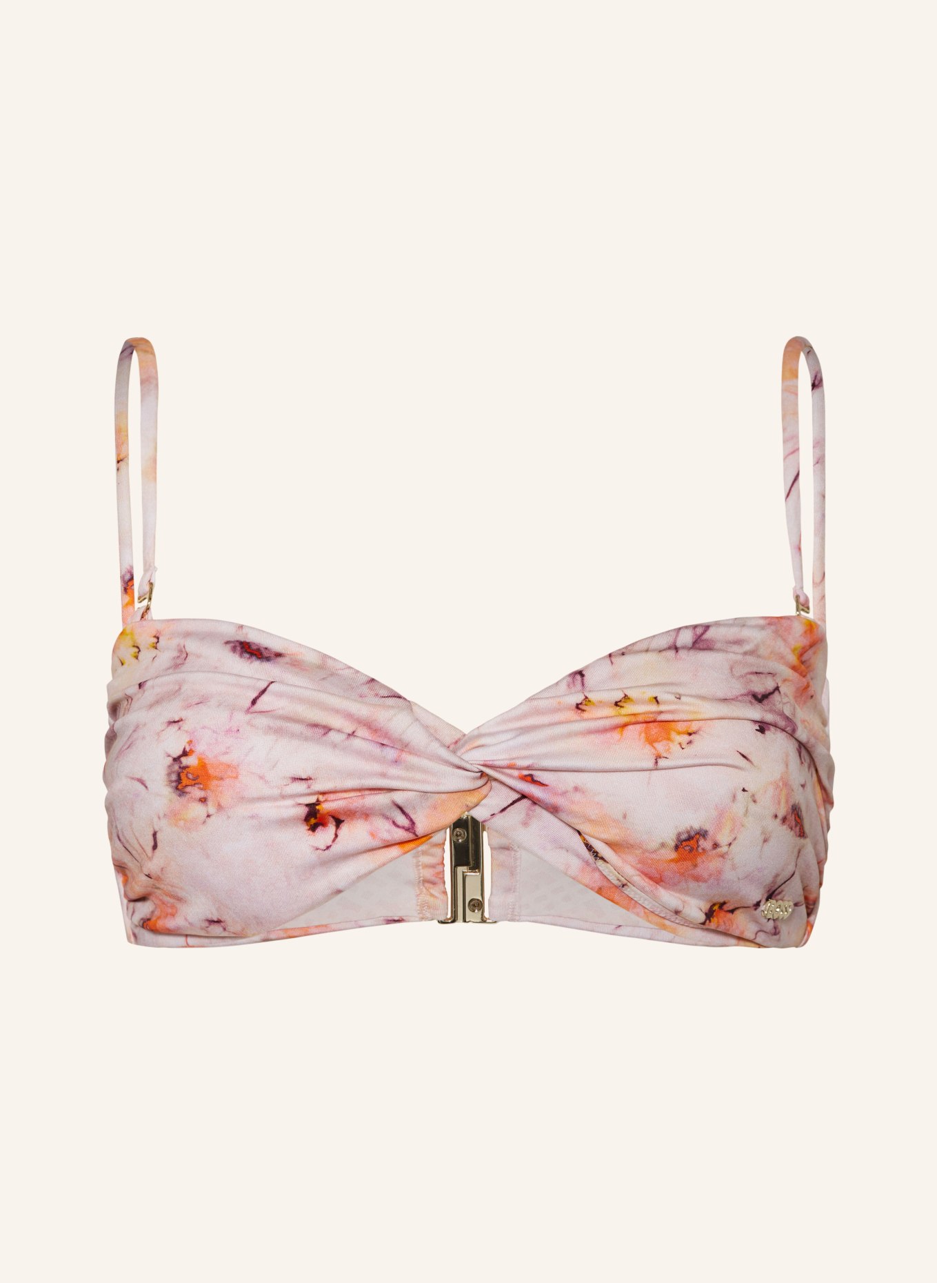 BOSS Bandeau bikini top BLAIR, Color: ROSE/ ORANGE/ FUCHSIA (Image 1)