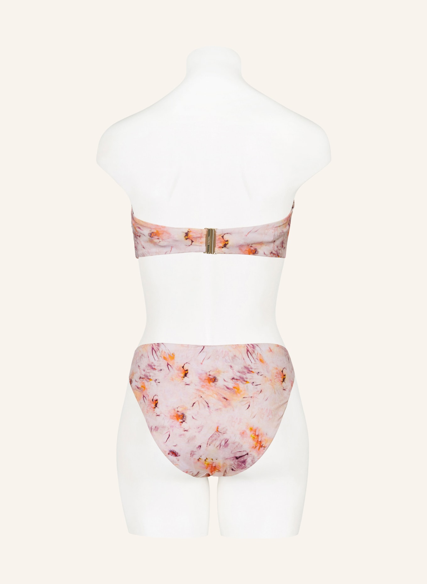 BOSS Bandeau bikini top BLAIR, Color: ROSE/ ORANGE/ FUCHSIA (Image 5)