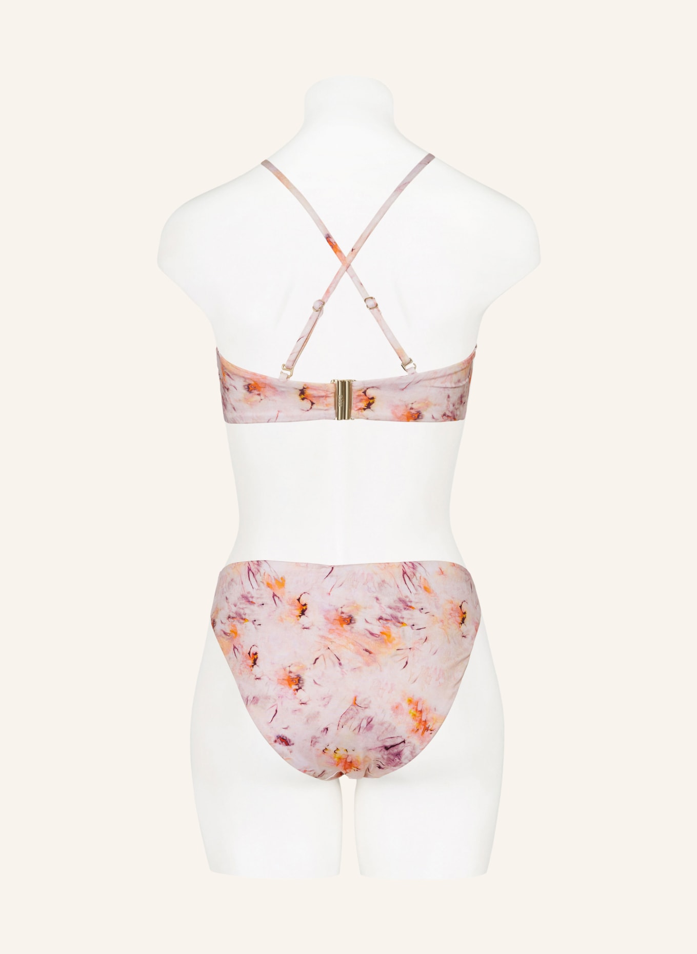 BOSS Bandeau bikini top BLAIR, Color: ROSE/ ORANGE/ FUCHSIA (Image 6)