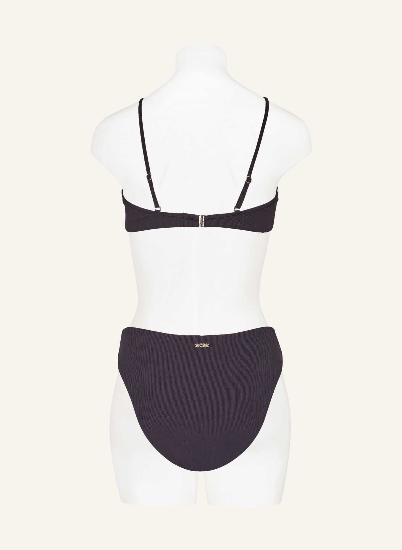BOSS Bralette bikini top BIANCA, Color: BLACK (Image 3)