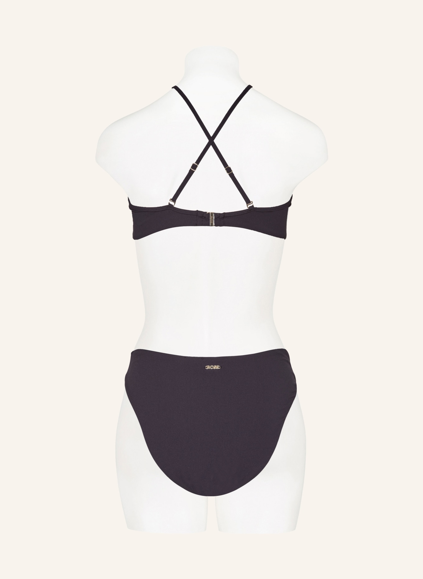 BOSS Bralette bikini top BIANCA, Color: BLACK (Image 4)