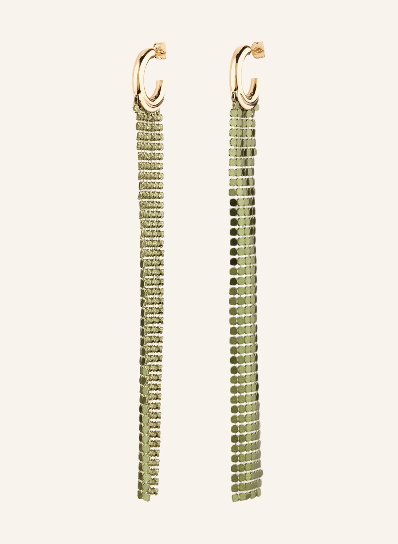 rabanne Dangle earrings, Color: GREEN (Image 2)