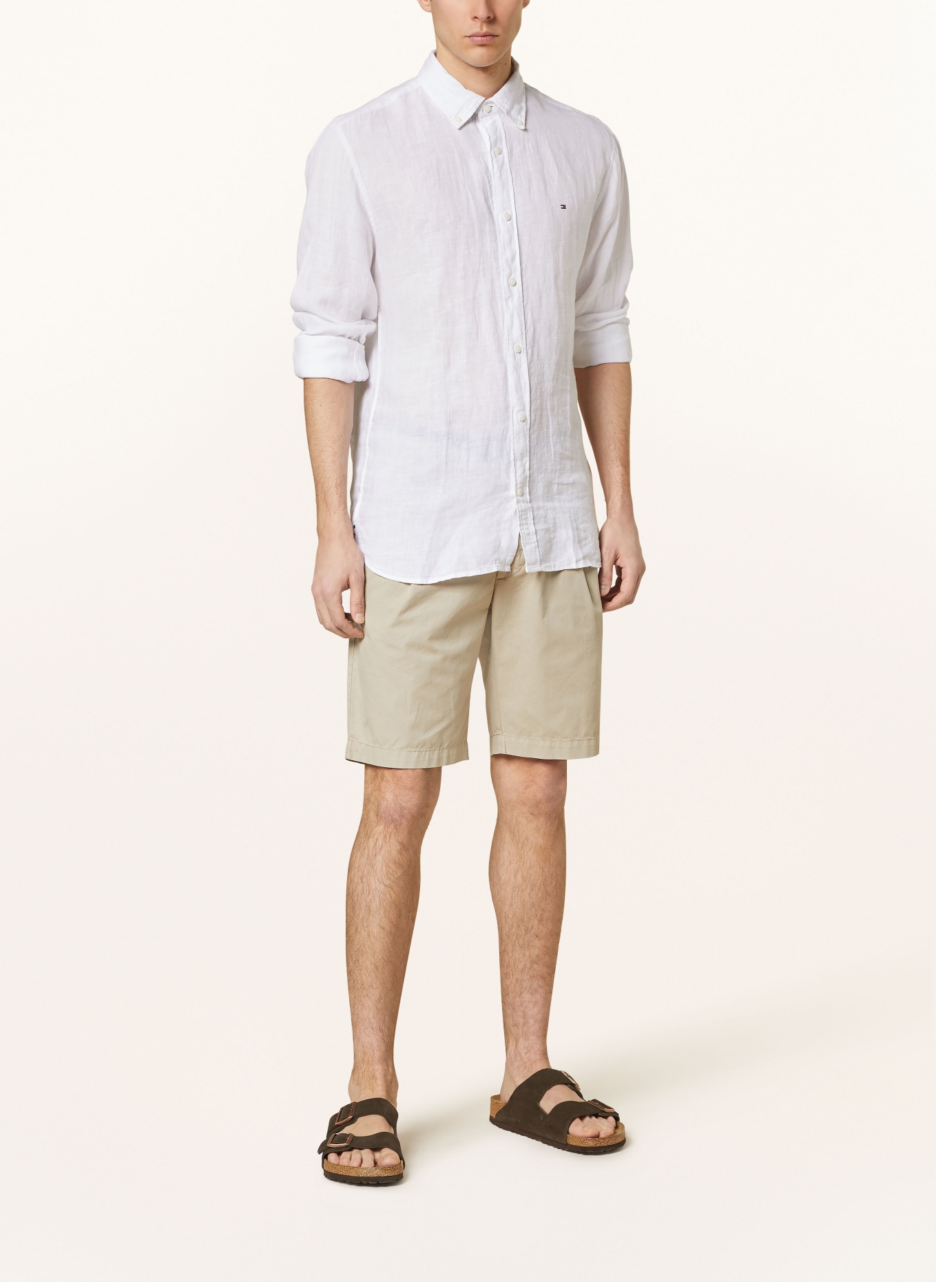 TOMMY HILFIGER Linen shirt regular fit, Color: WHITE (Image 2)